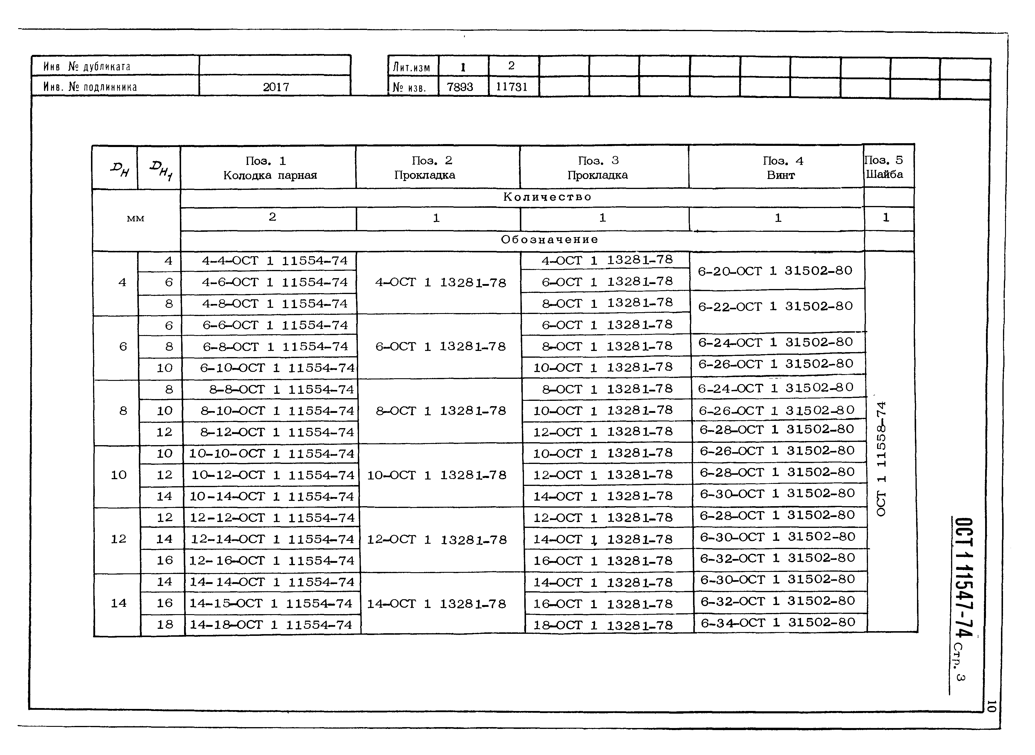 ОСТ 1 11547-74