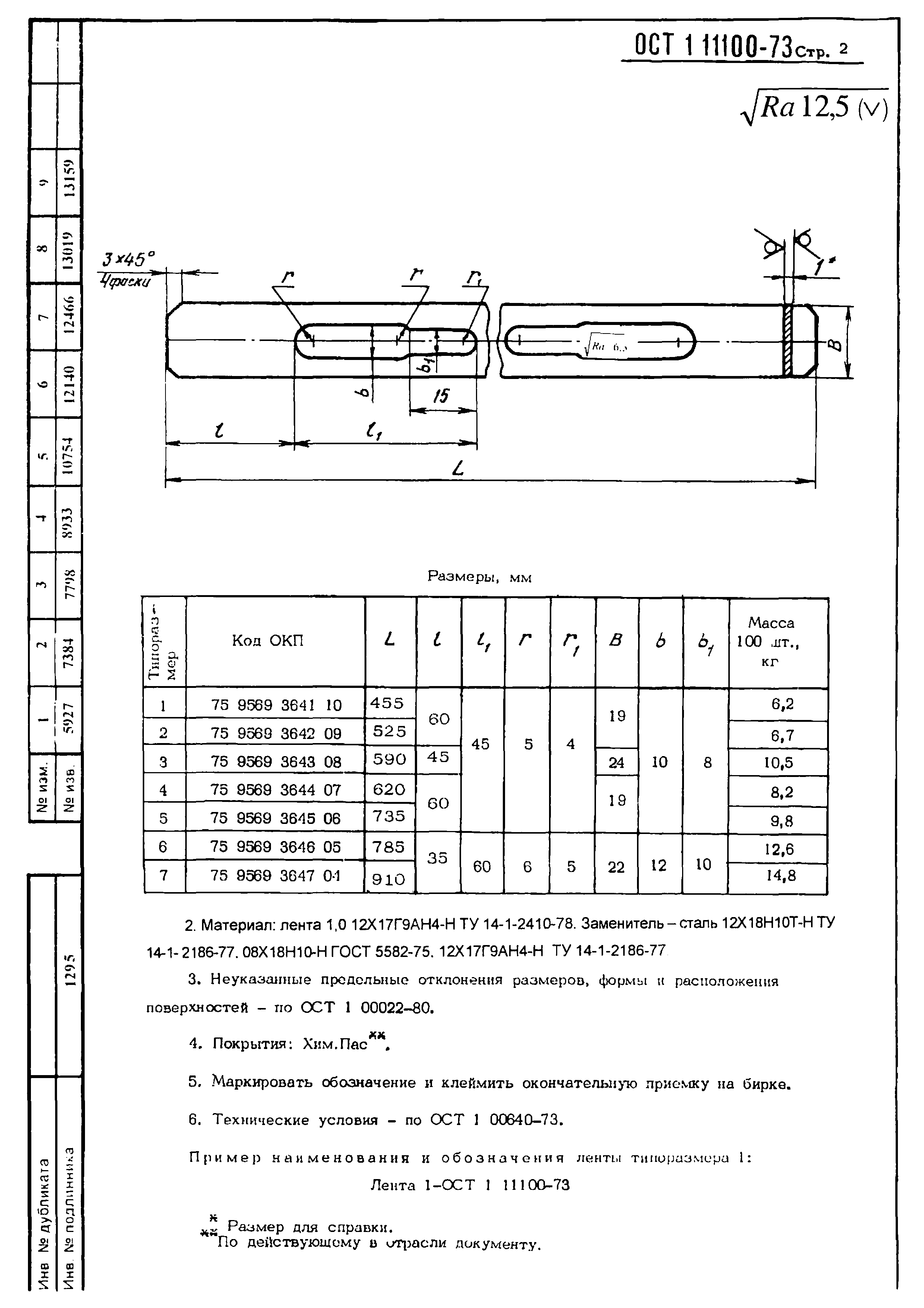 ОСТ 1 11100-73