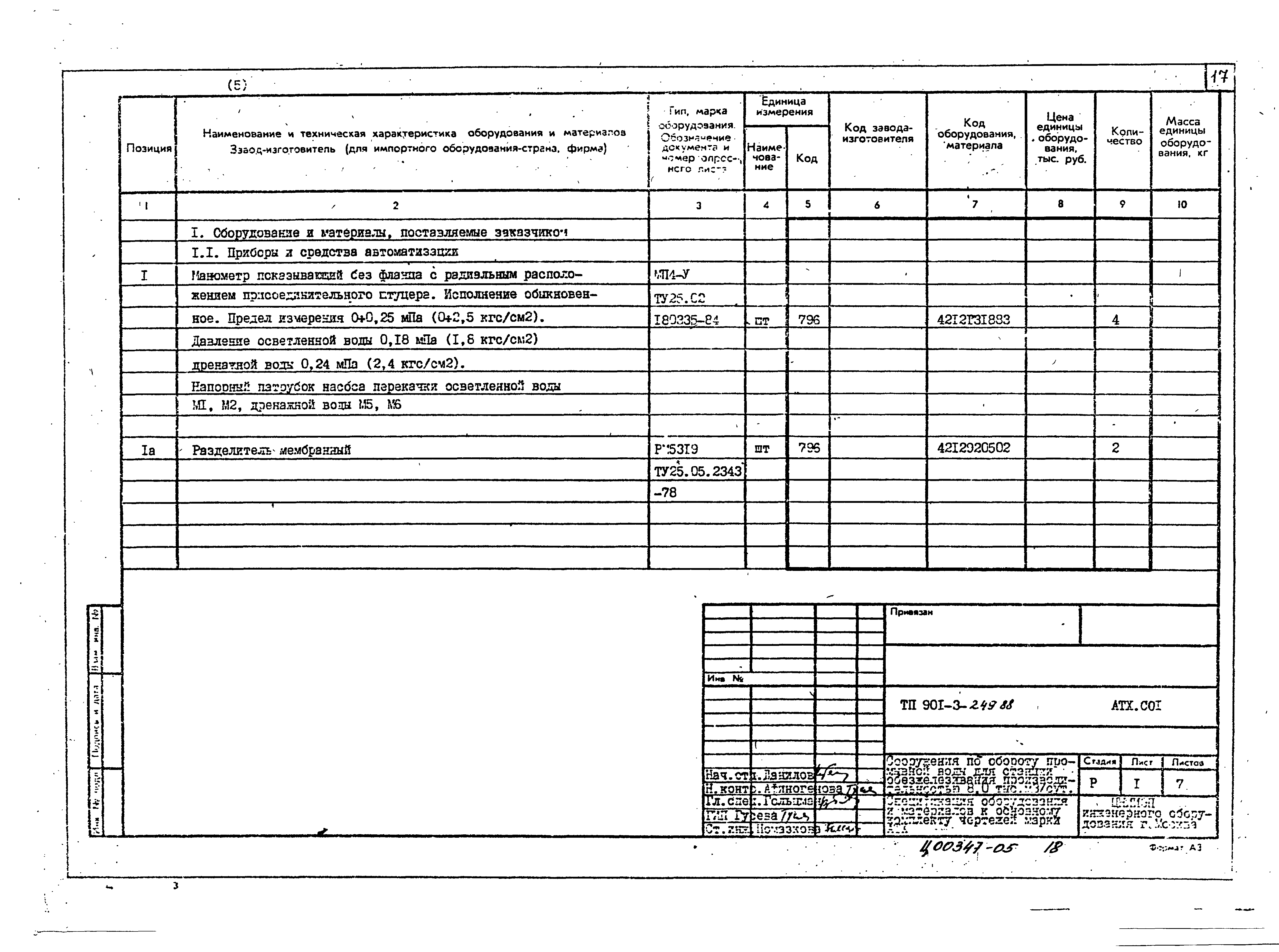 Типовой проект 901-3-249.88