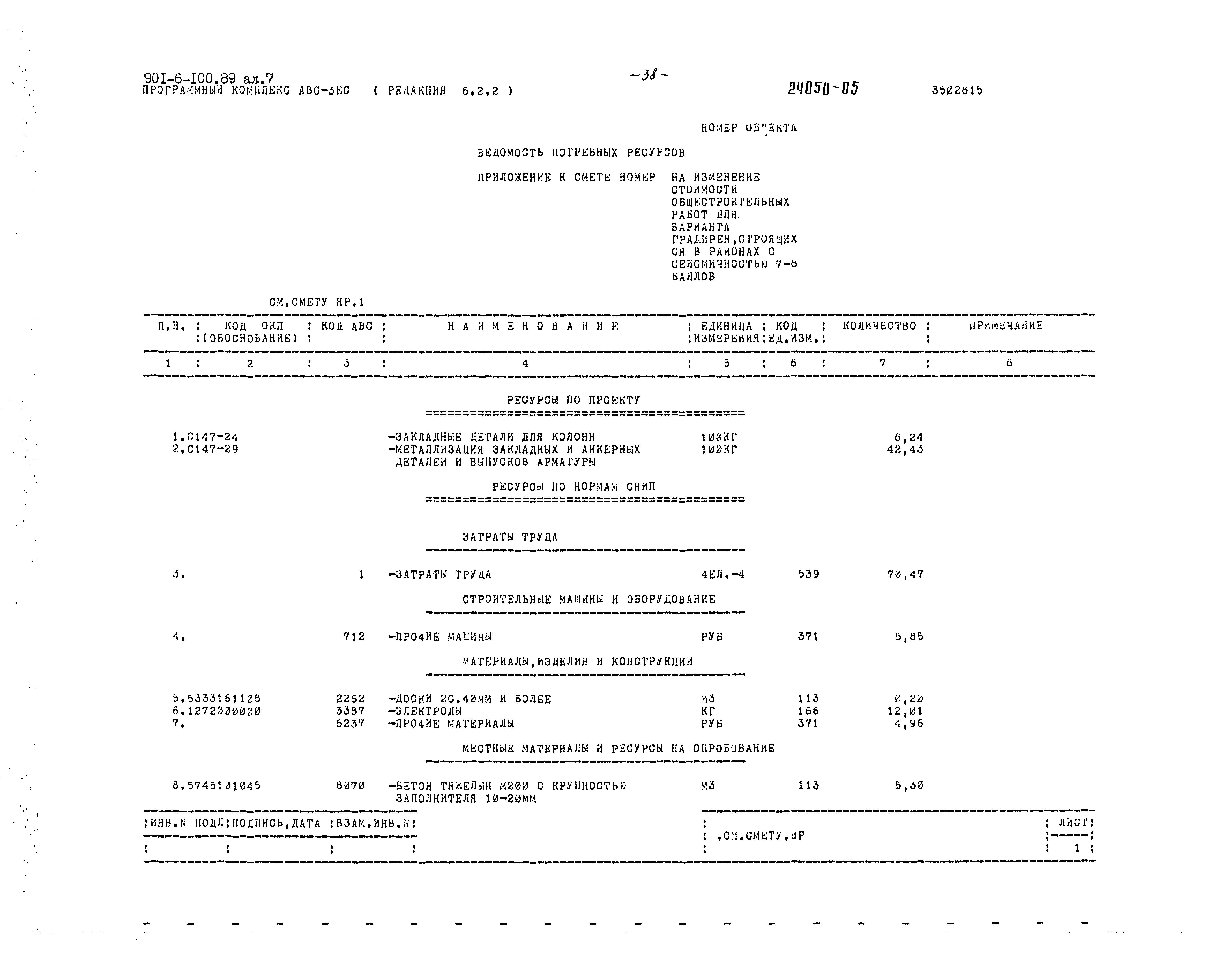 Типовой проект 901-6-100.89