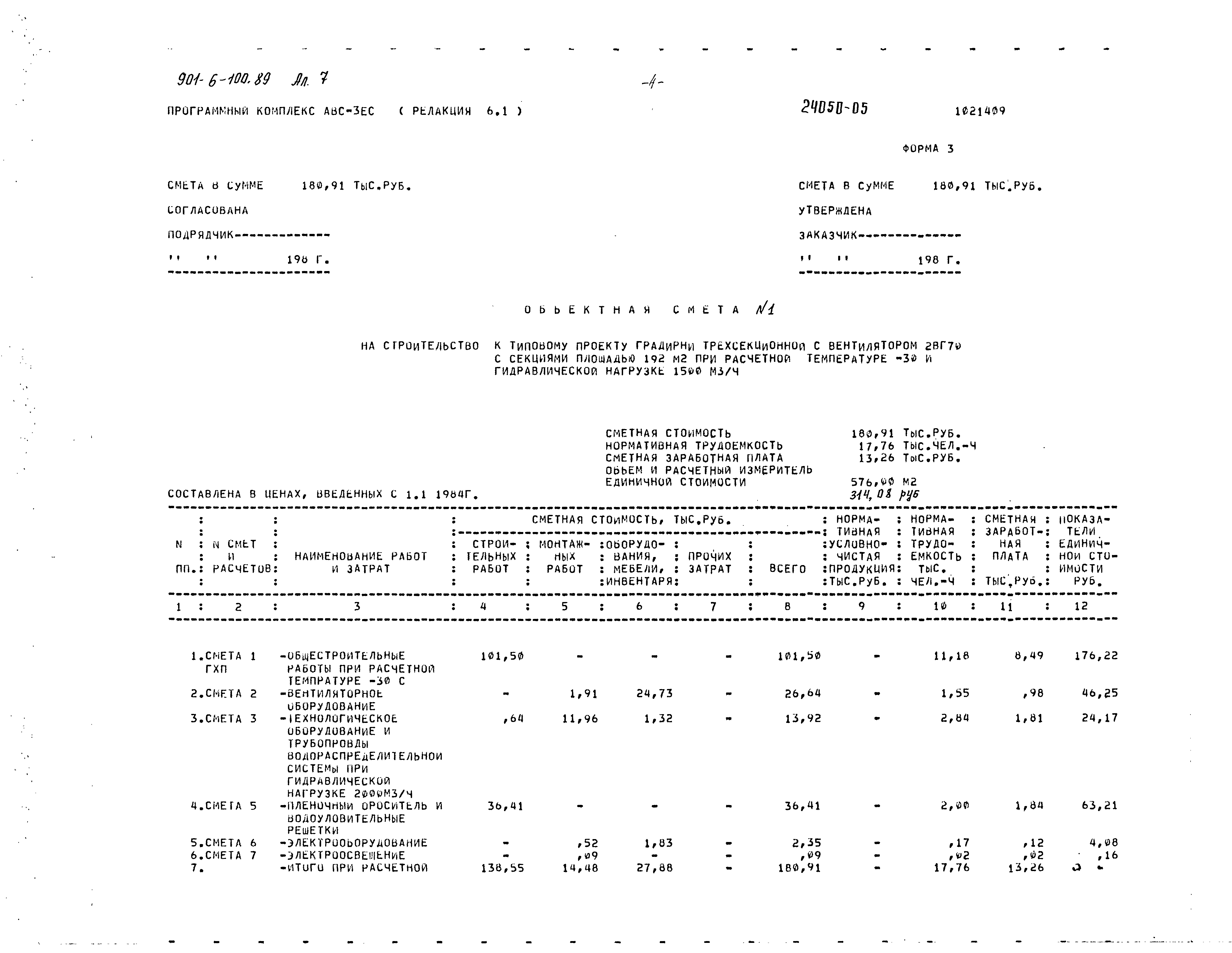 Типовой проект 901-6-100.89