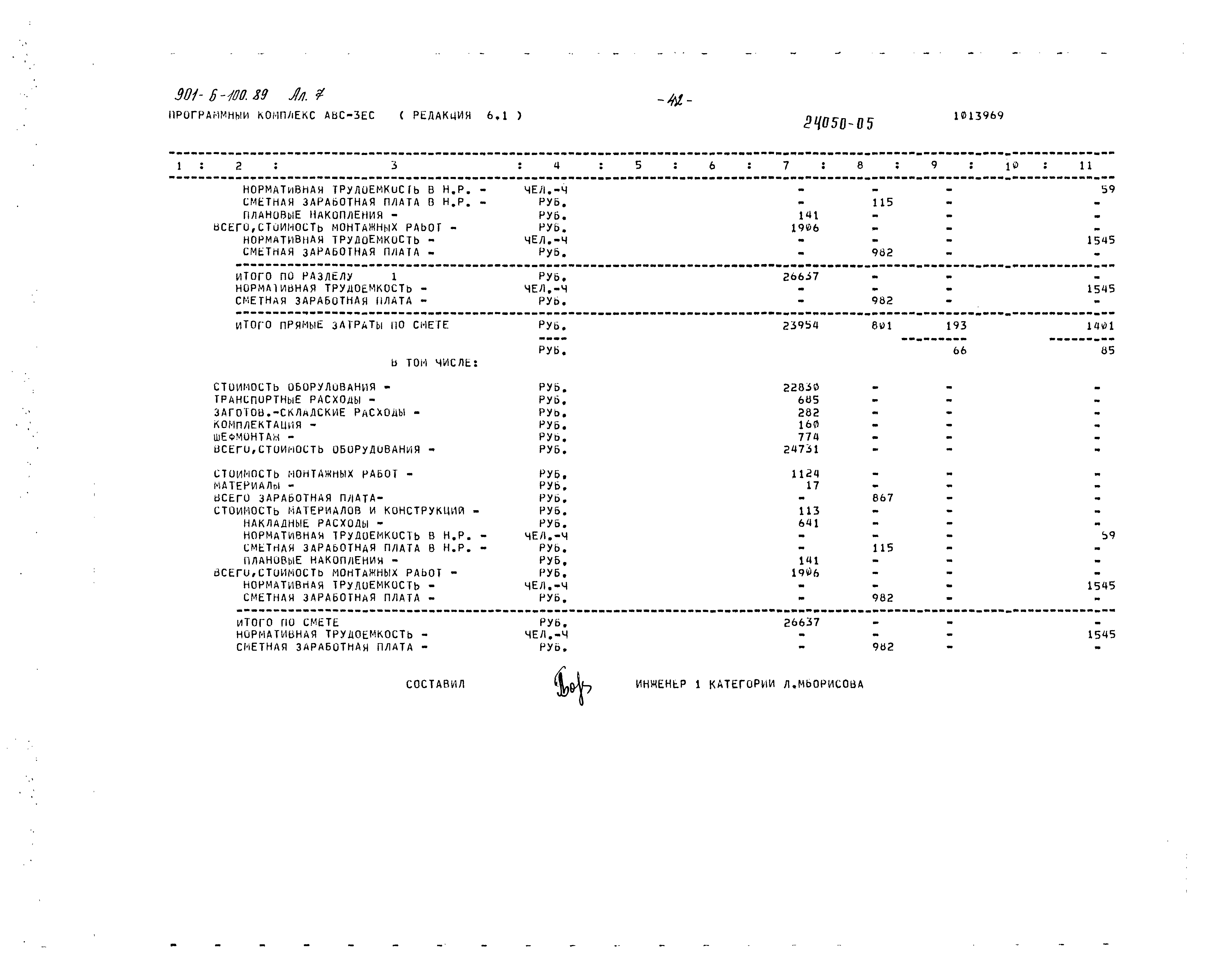 Типовой проект 901-6-100.89