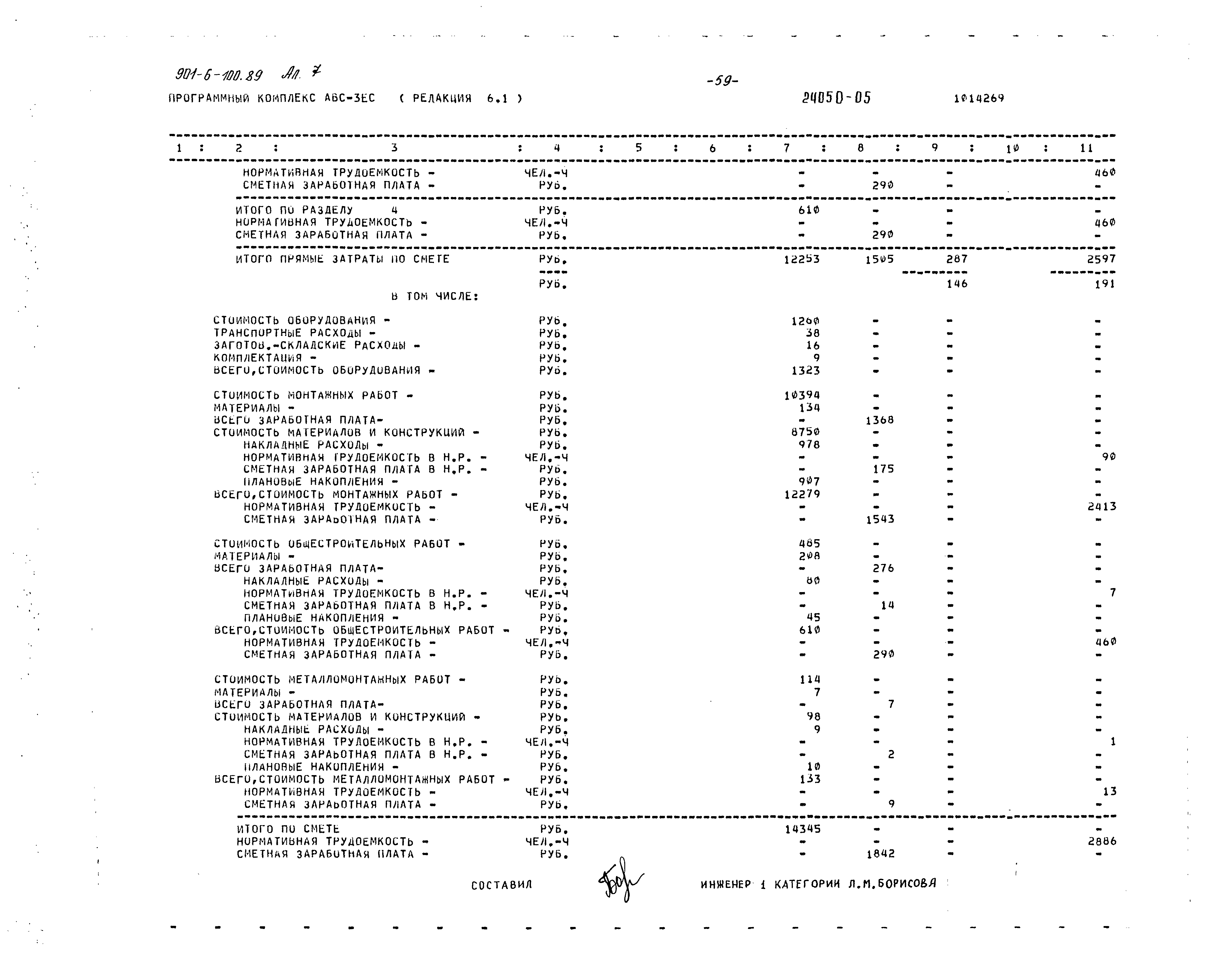 Типовой проект 901-6-100.89