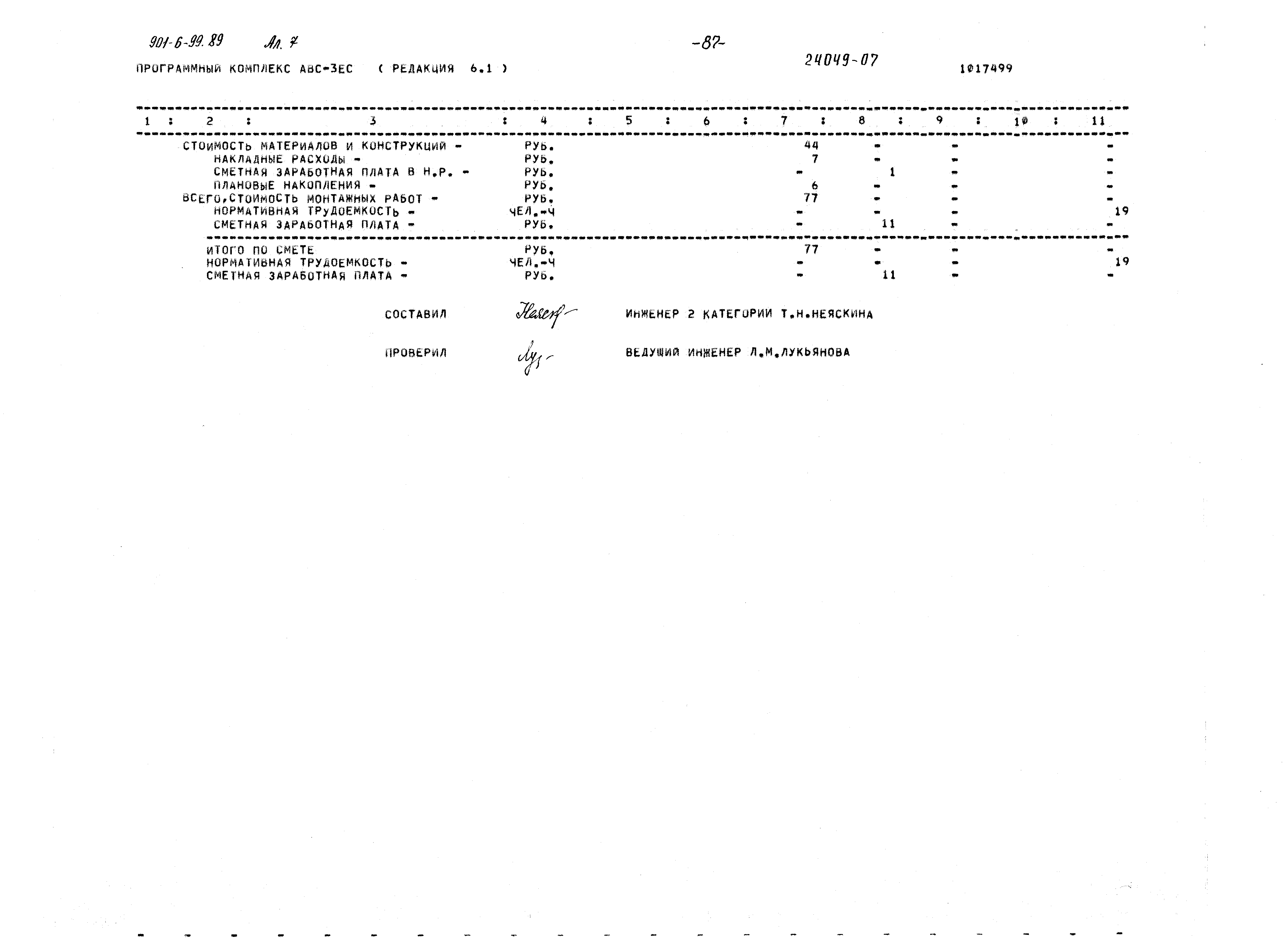 Типовой проект 901-6-99.89