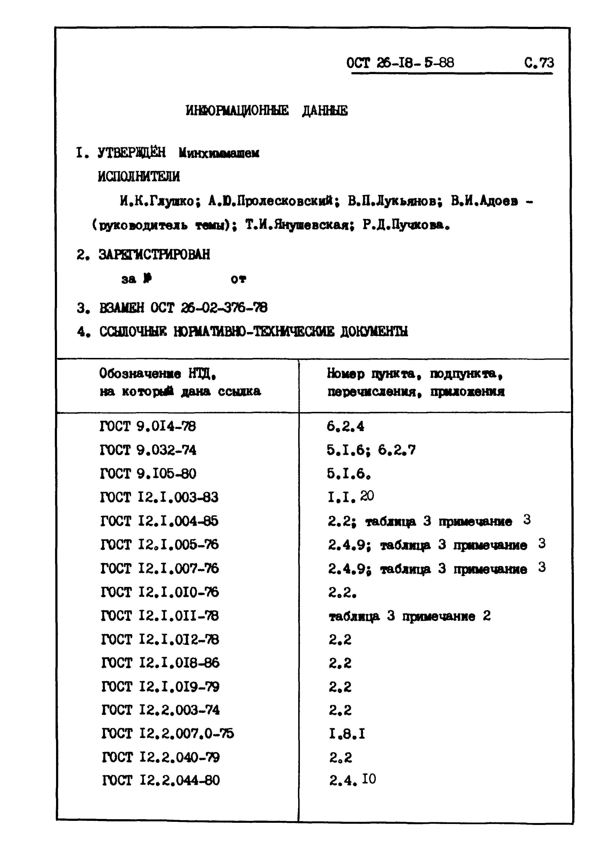 ОСТ 26-18-5-88