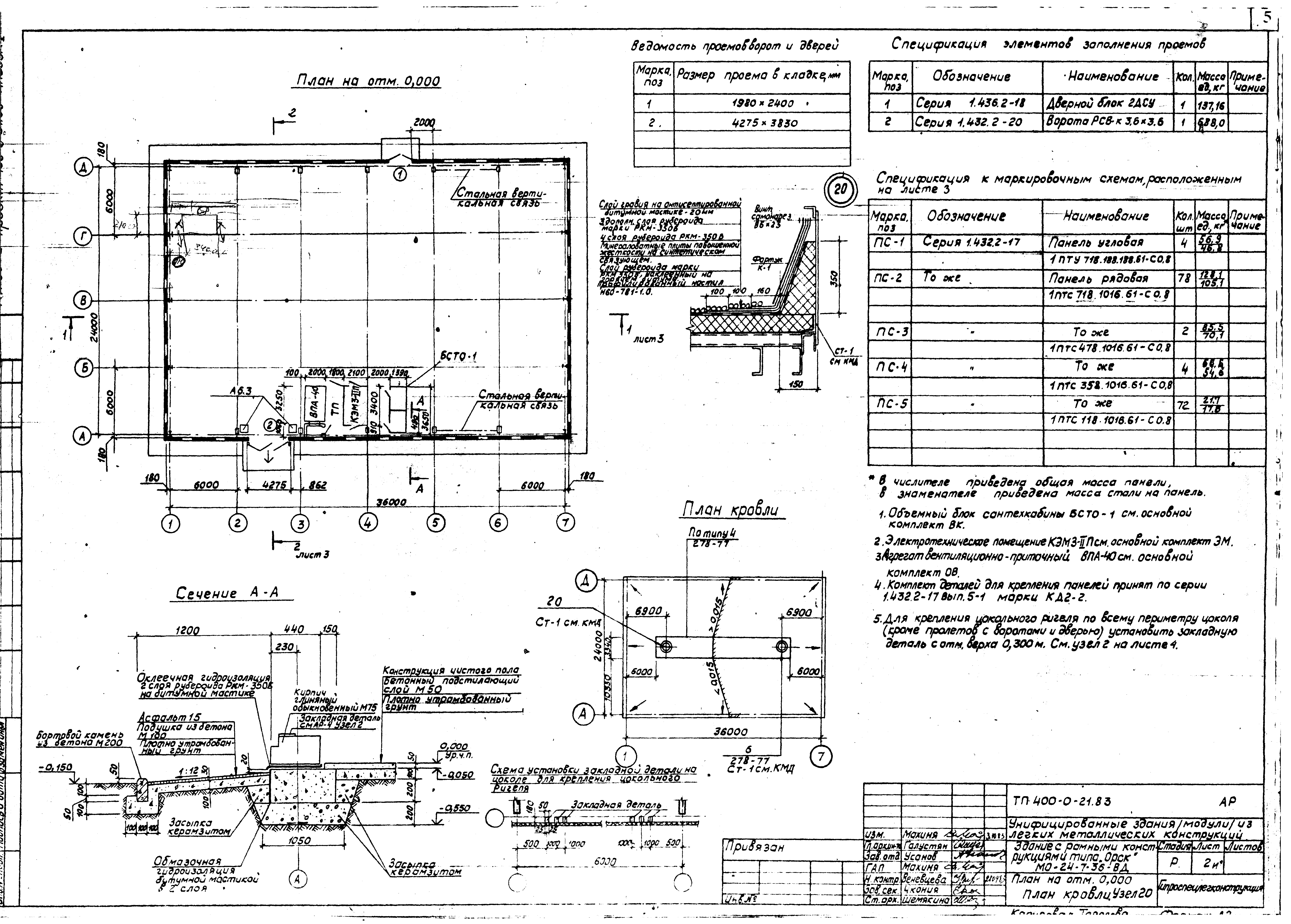 Типовой проект 400-0-21.83