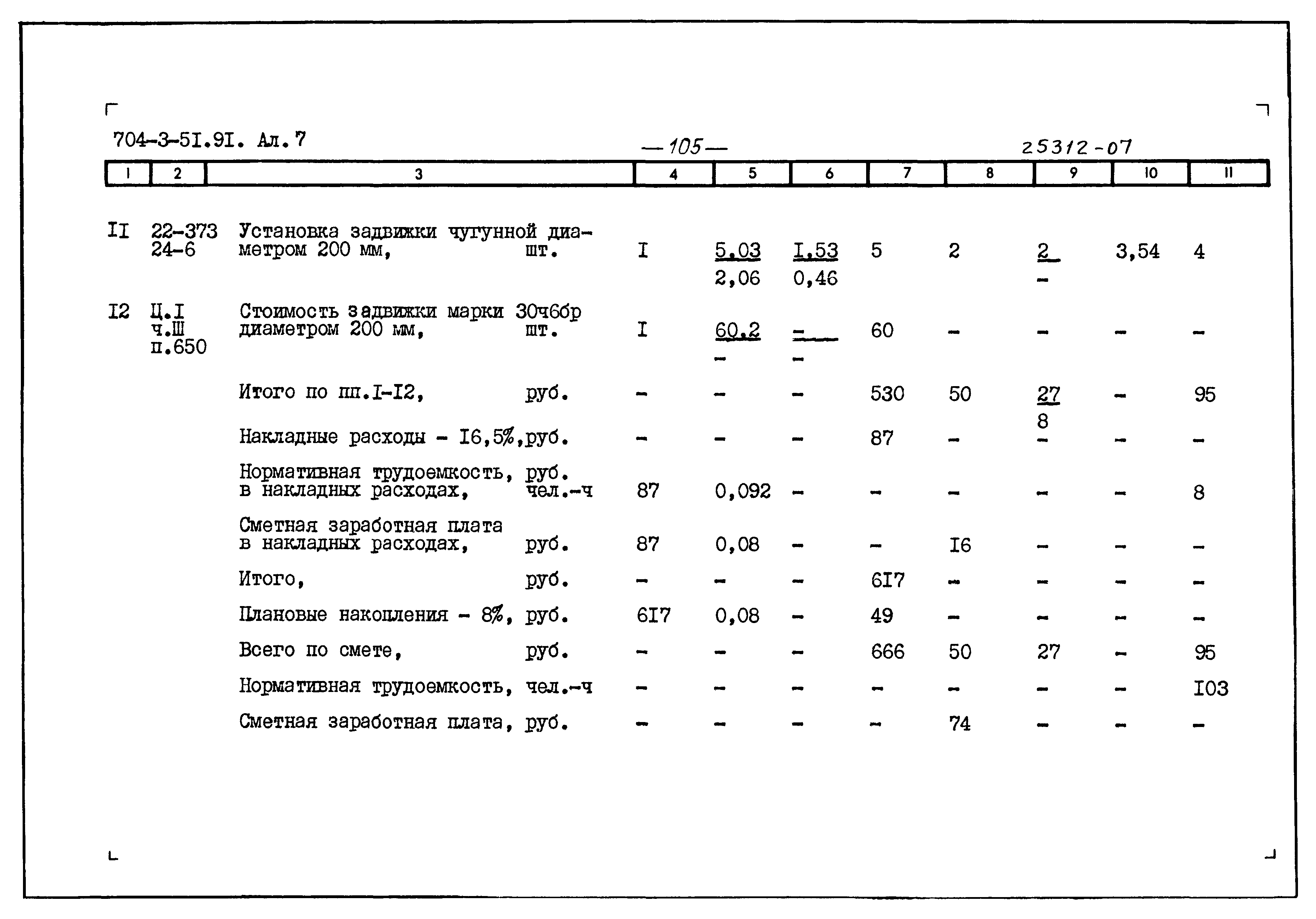 Типовой проект 704-3-51.91