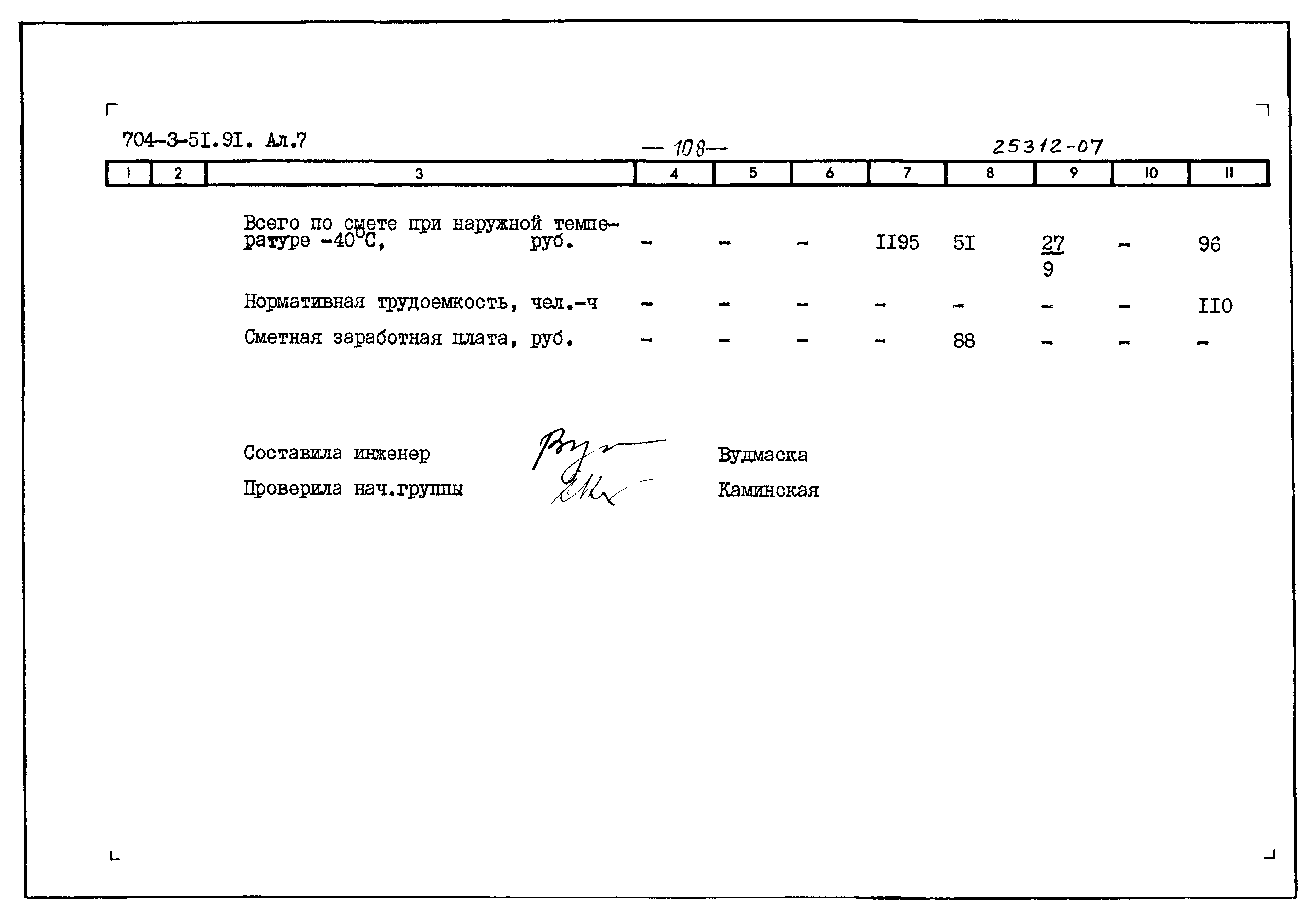 Типовой проект 704-3-51.91