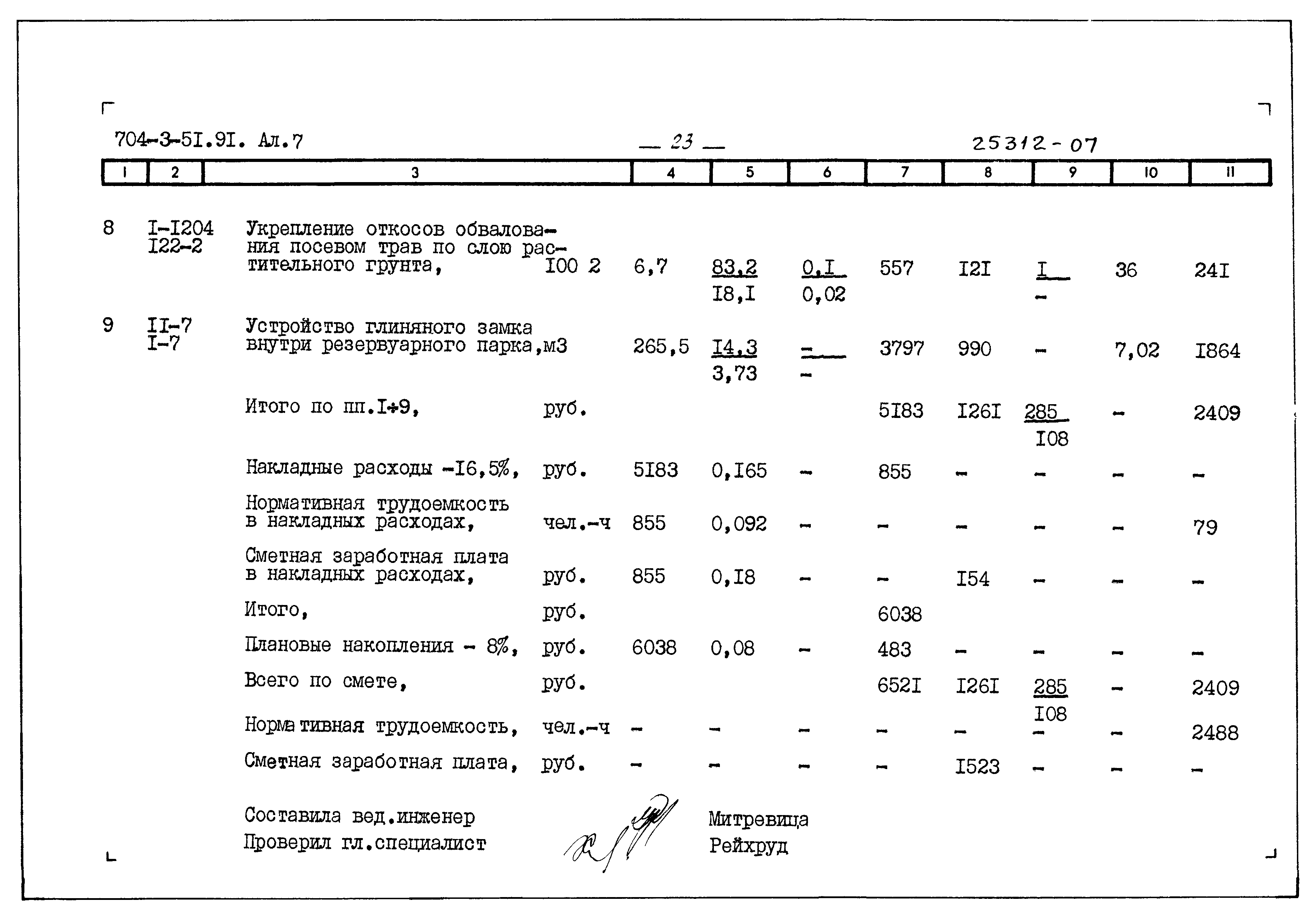 Типовой проект 704-3-51.91