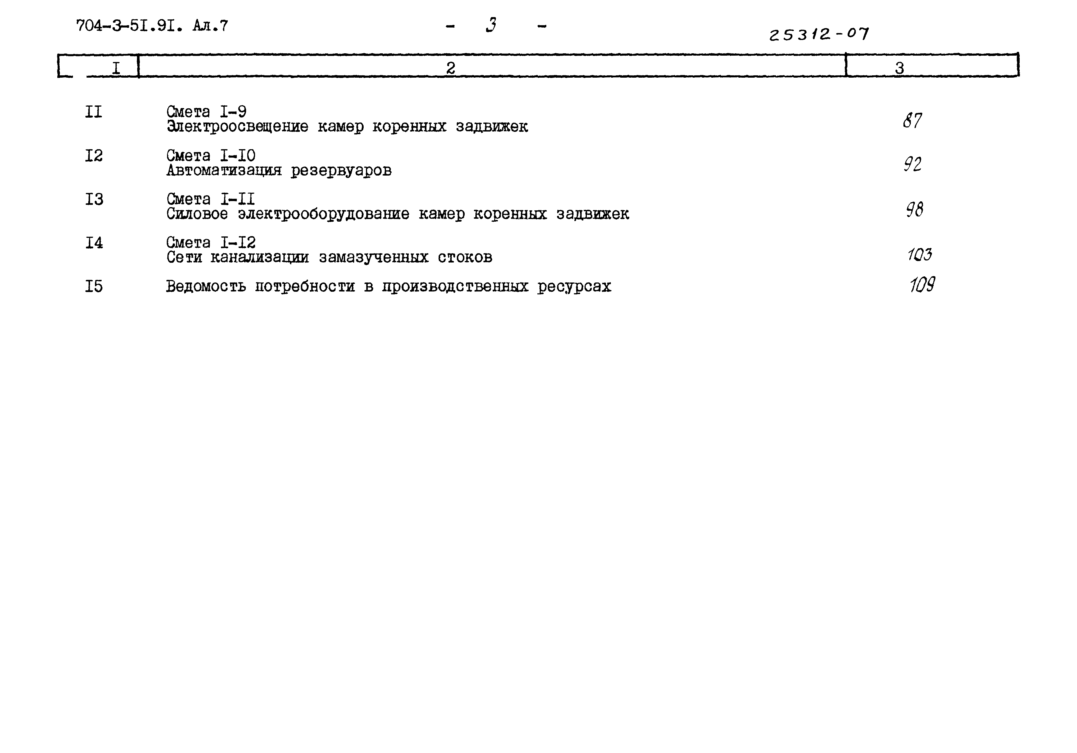 Типовой проект 704-3-51.91