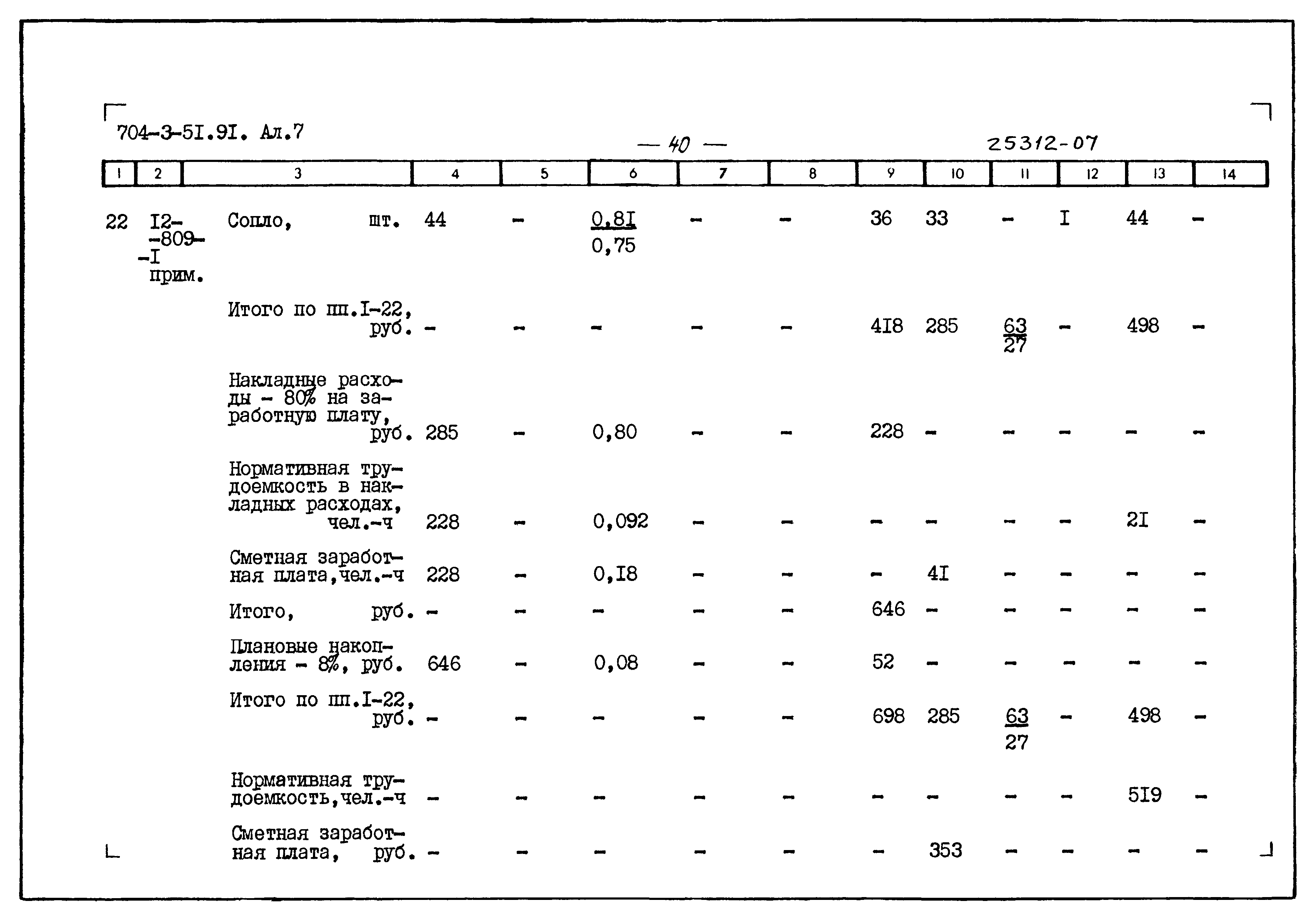 Типовой проект 704-3-51.91