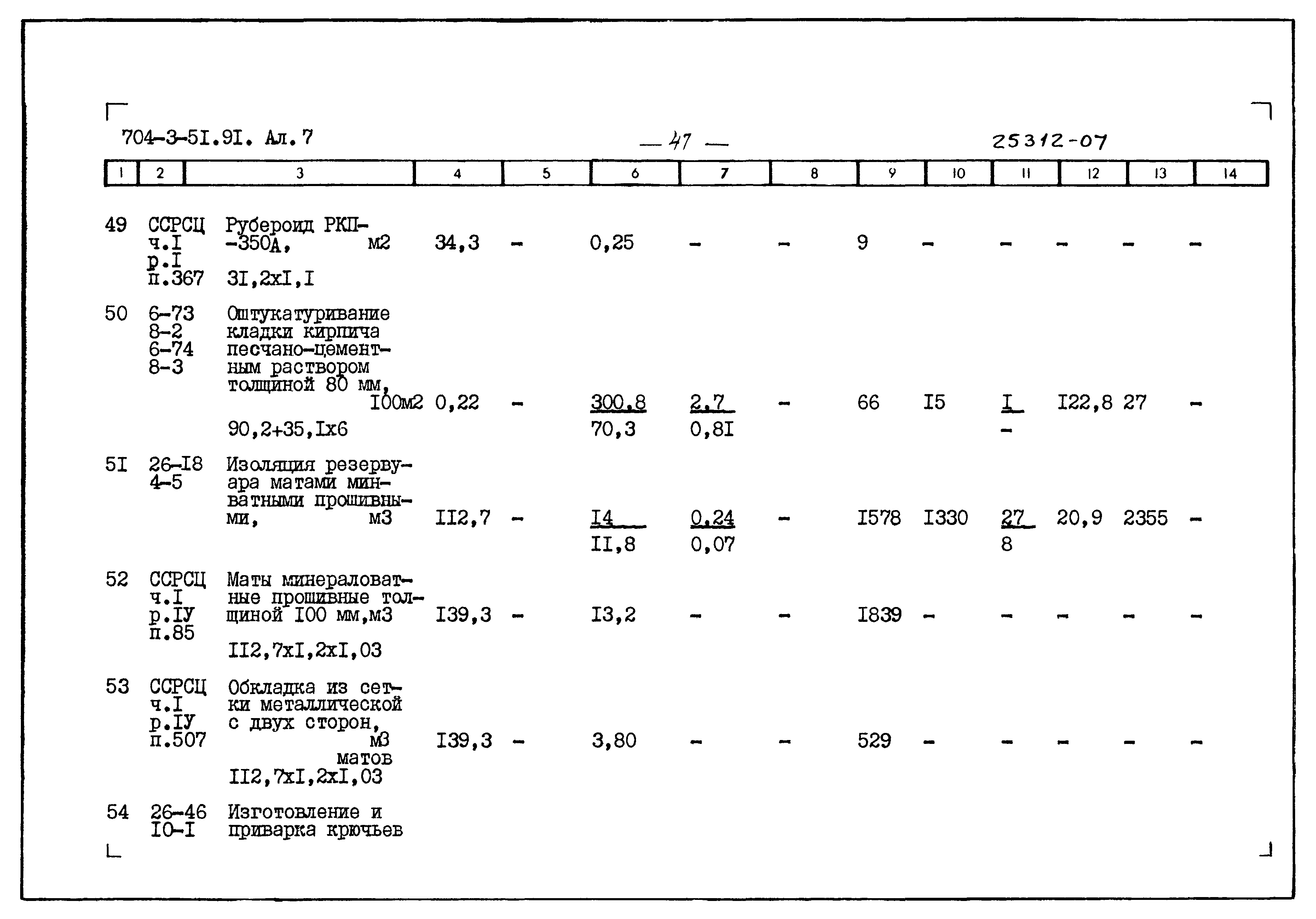 Типовой проект 704-3-51.91