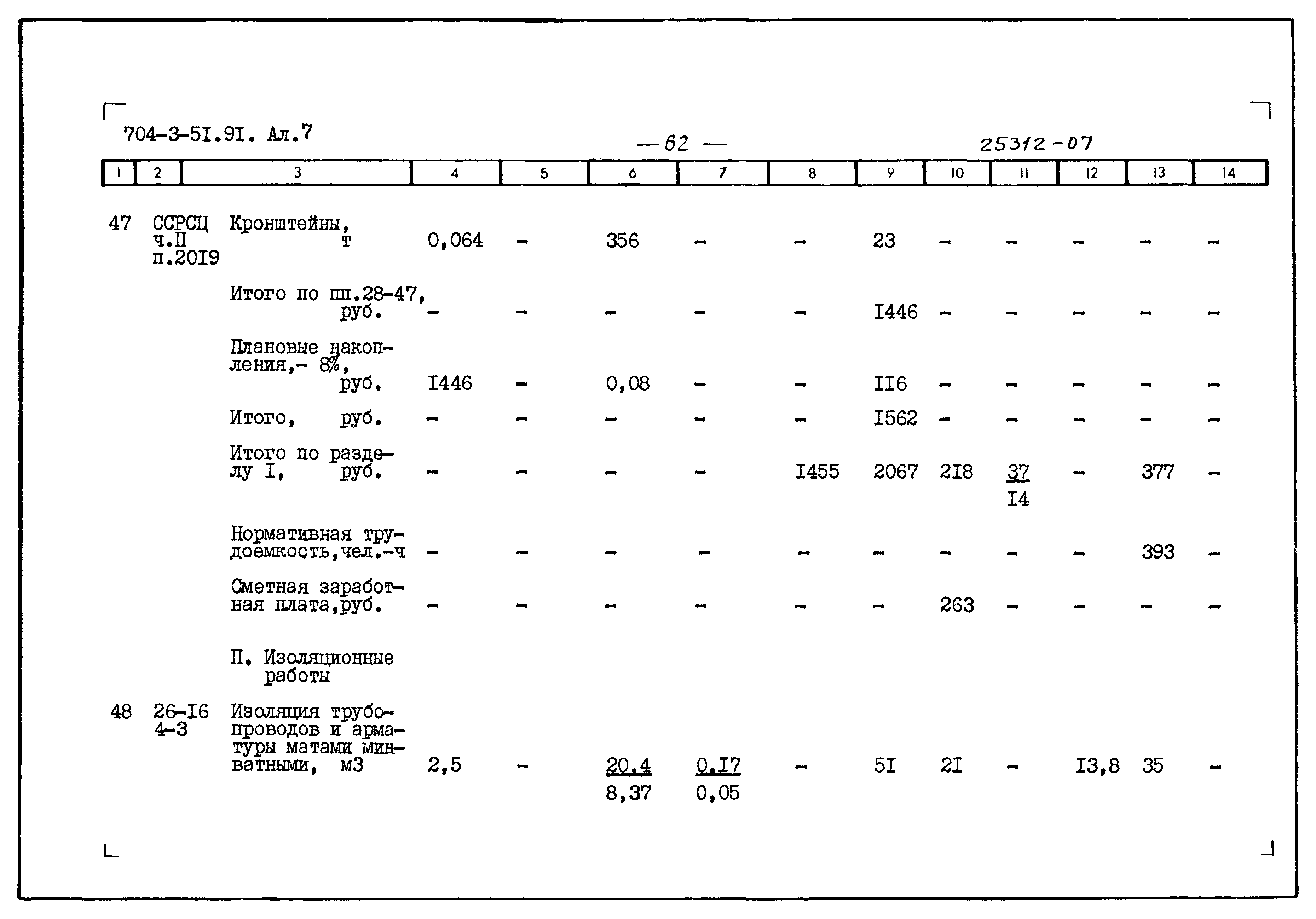 Типовой проект 704-3-51.91