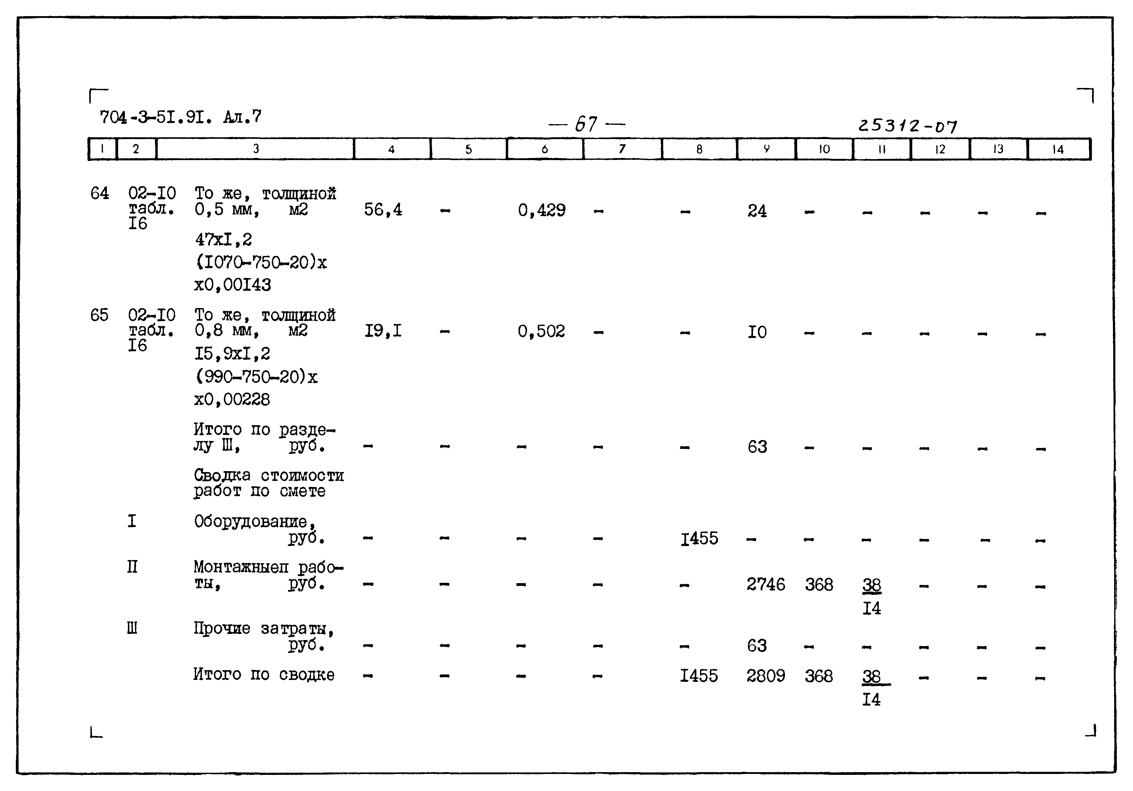 Типовой проект 704-3-51.91
