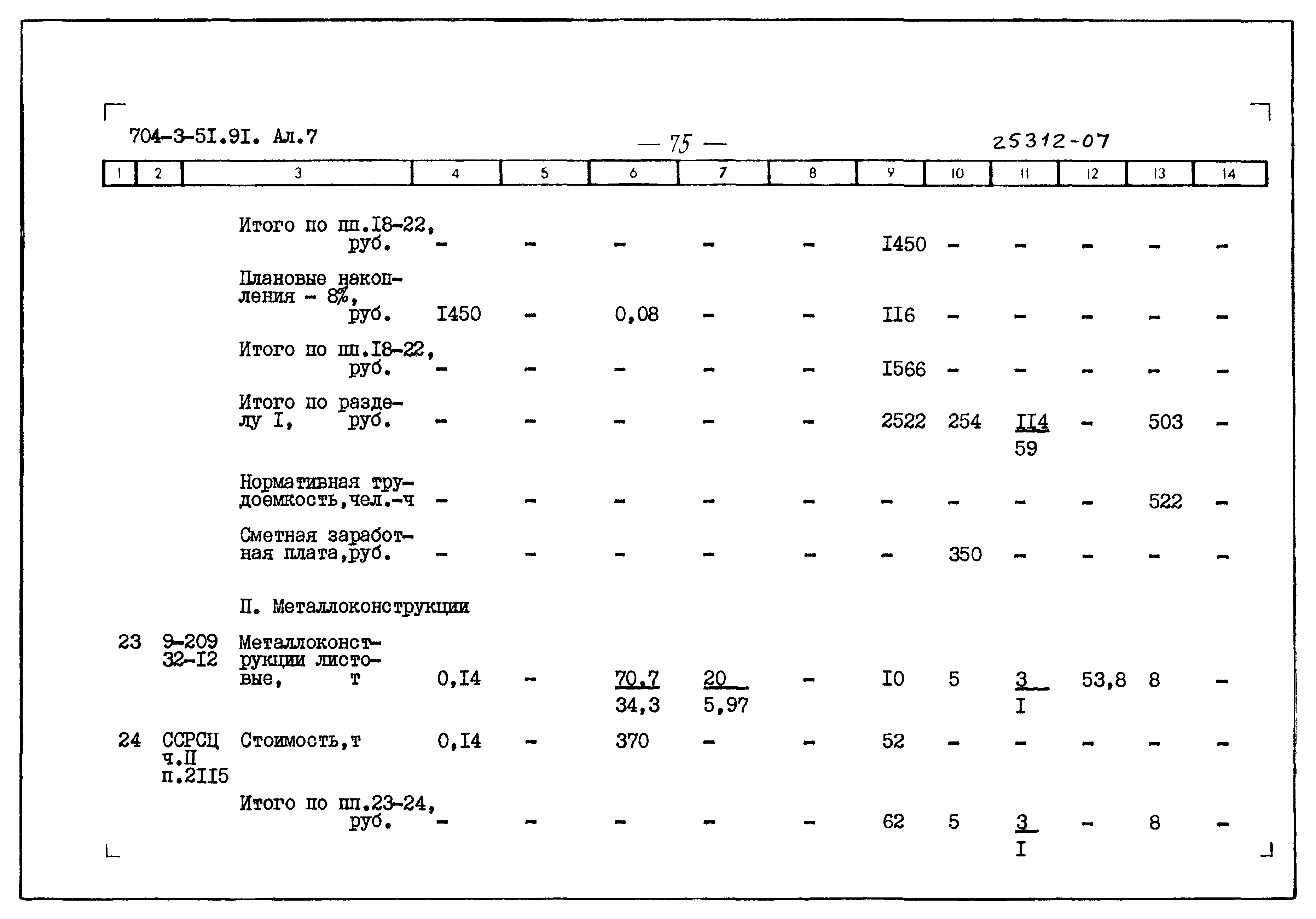 Типовой проект 704-3-51.91