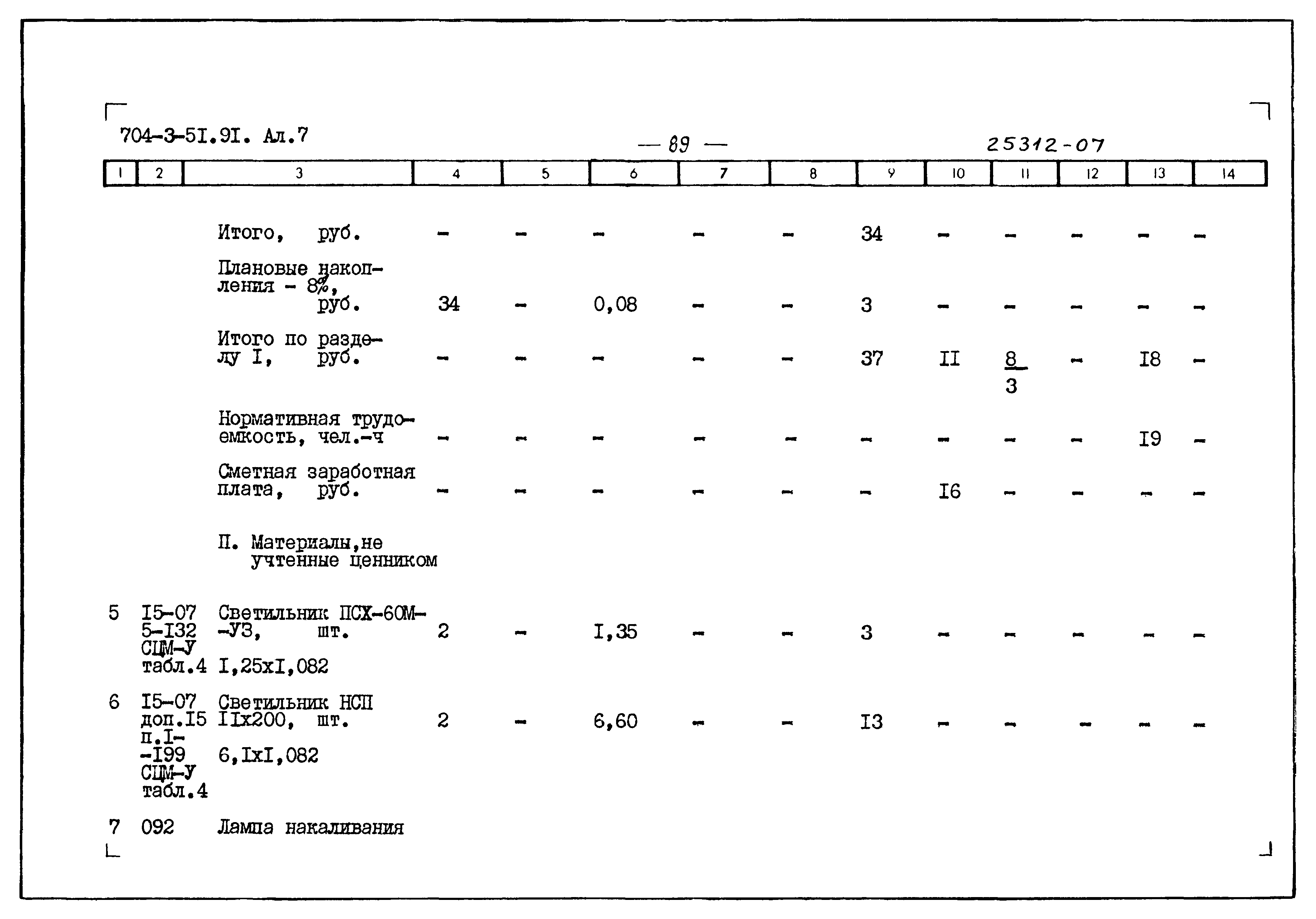 Типовой проект 704-3-51.91