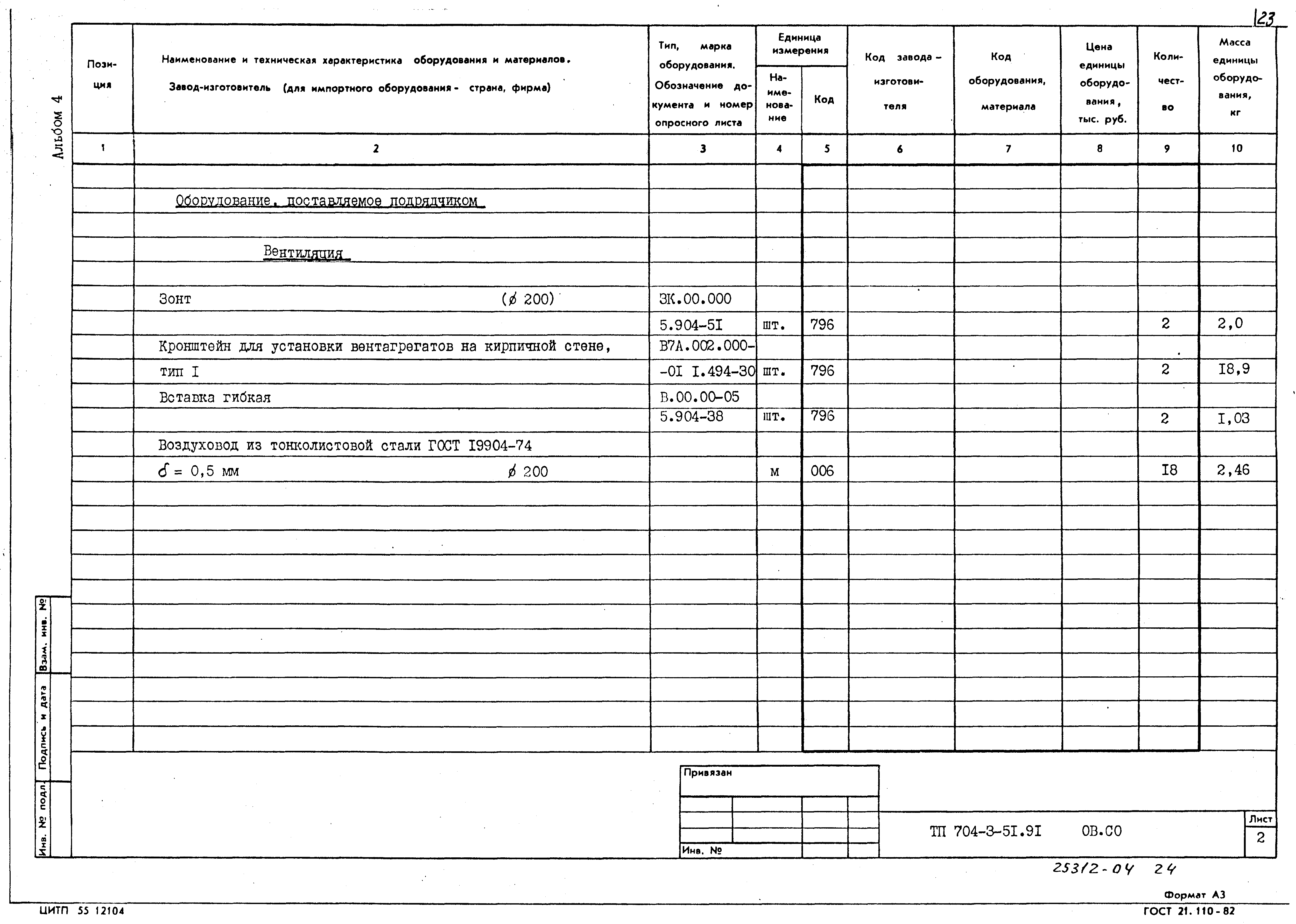 Типовой проект 704-3-51.91