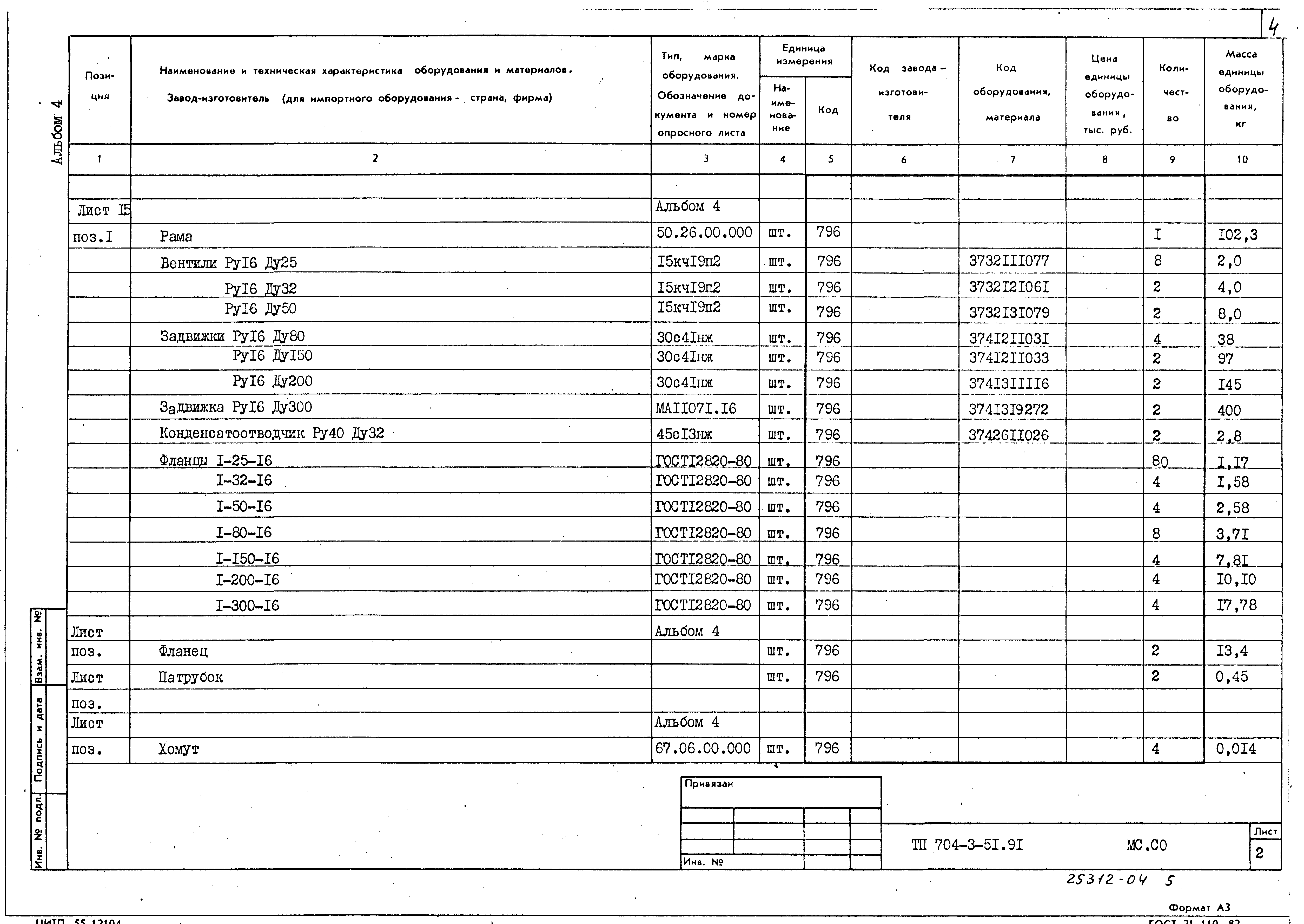 Типовой проект 704-3-51.91