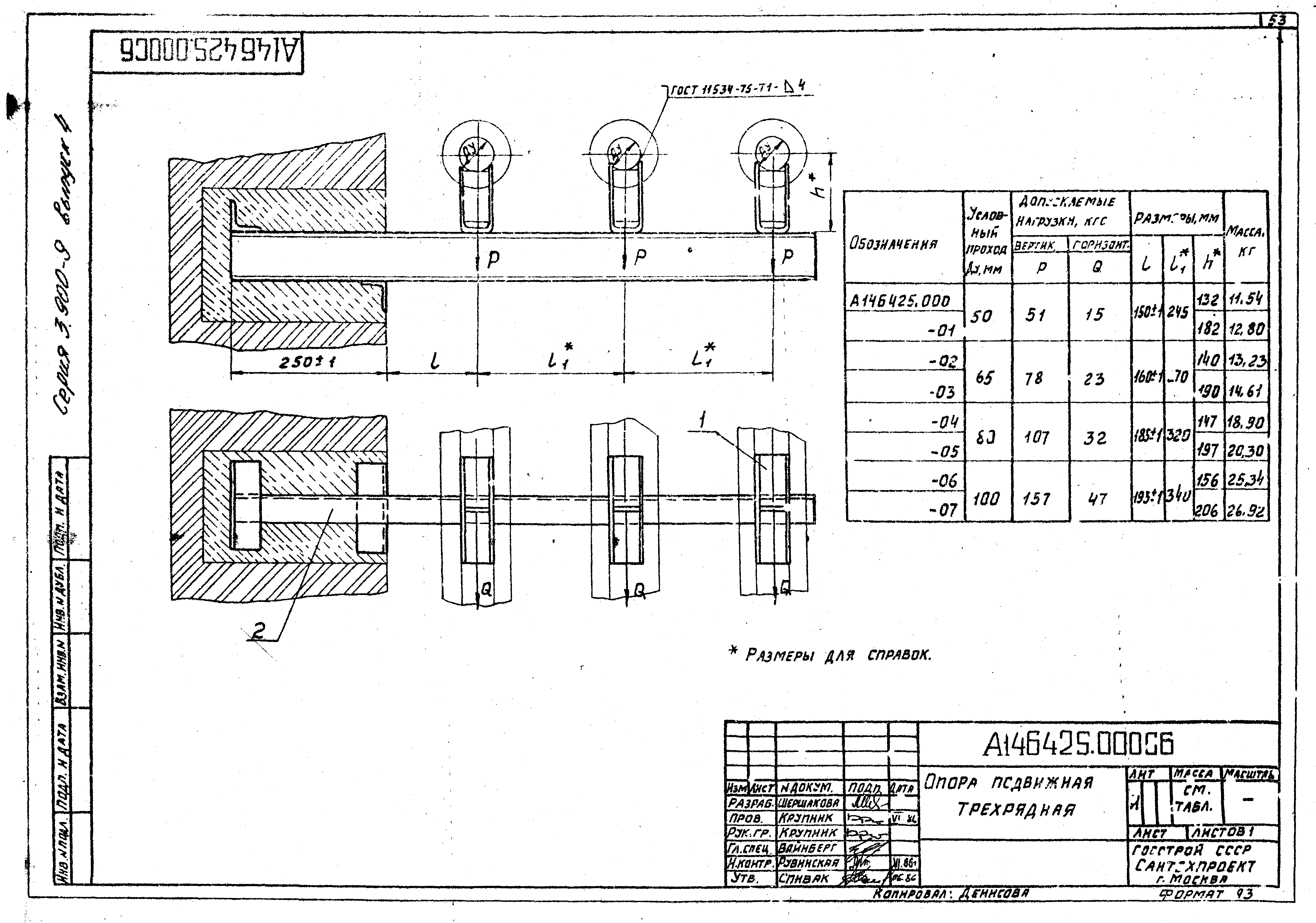 Опоры газопровода чертежи