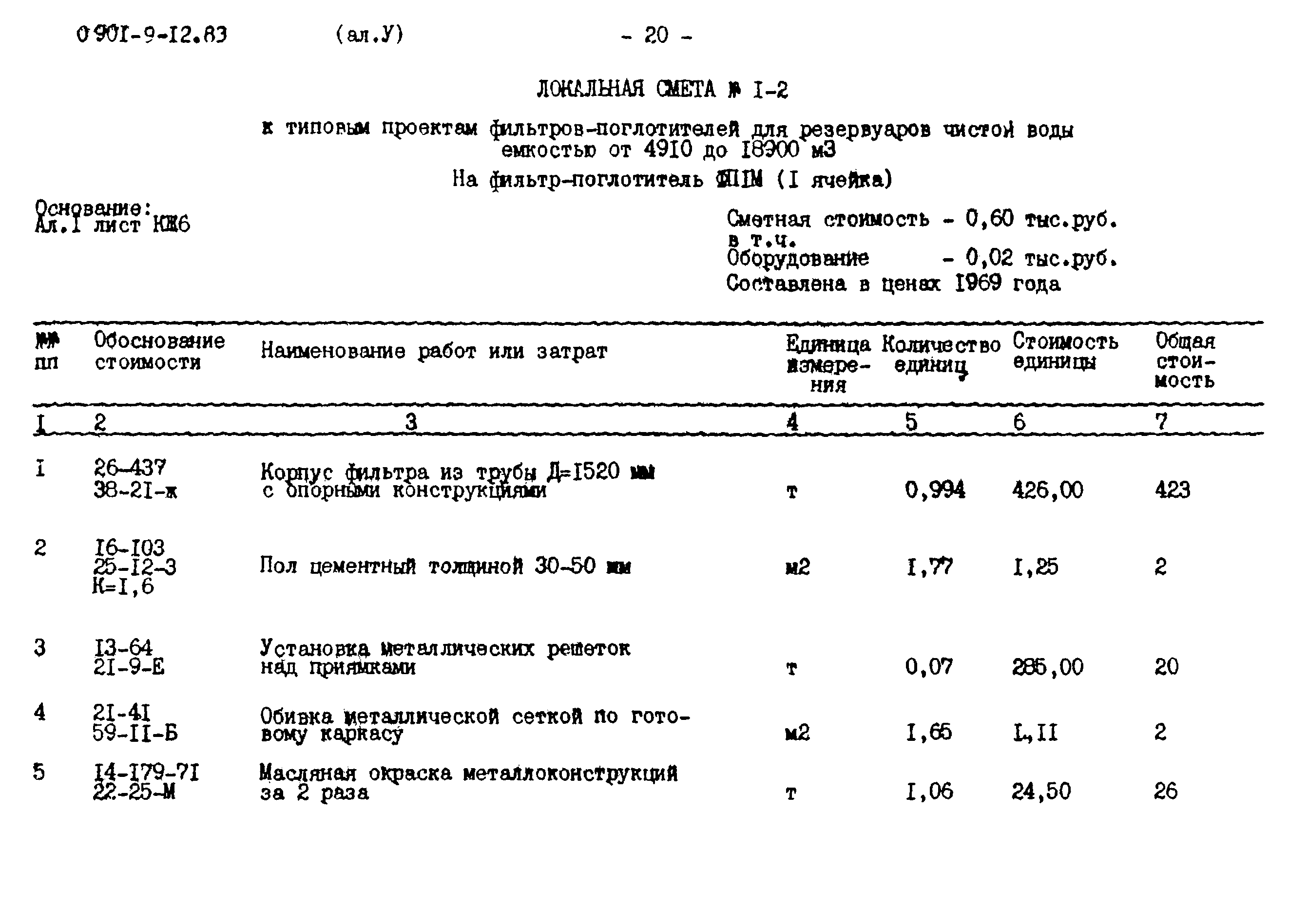 Типовой проект 0901-9-12.83