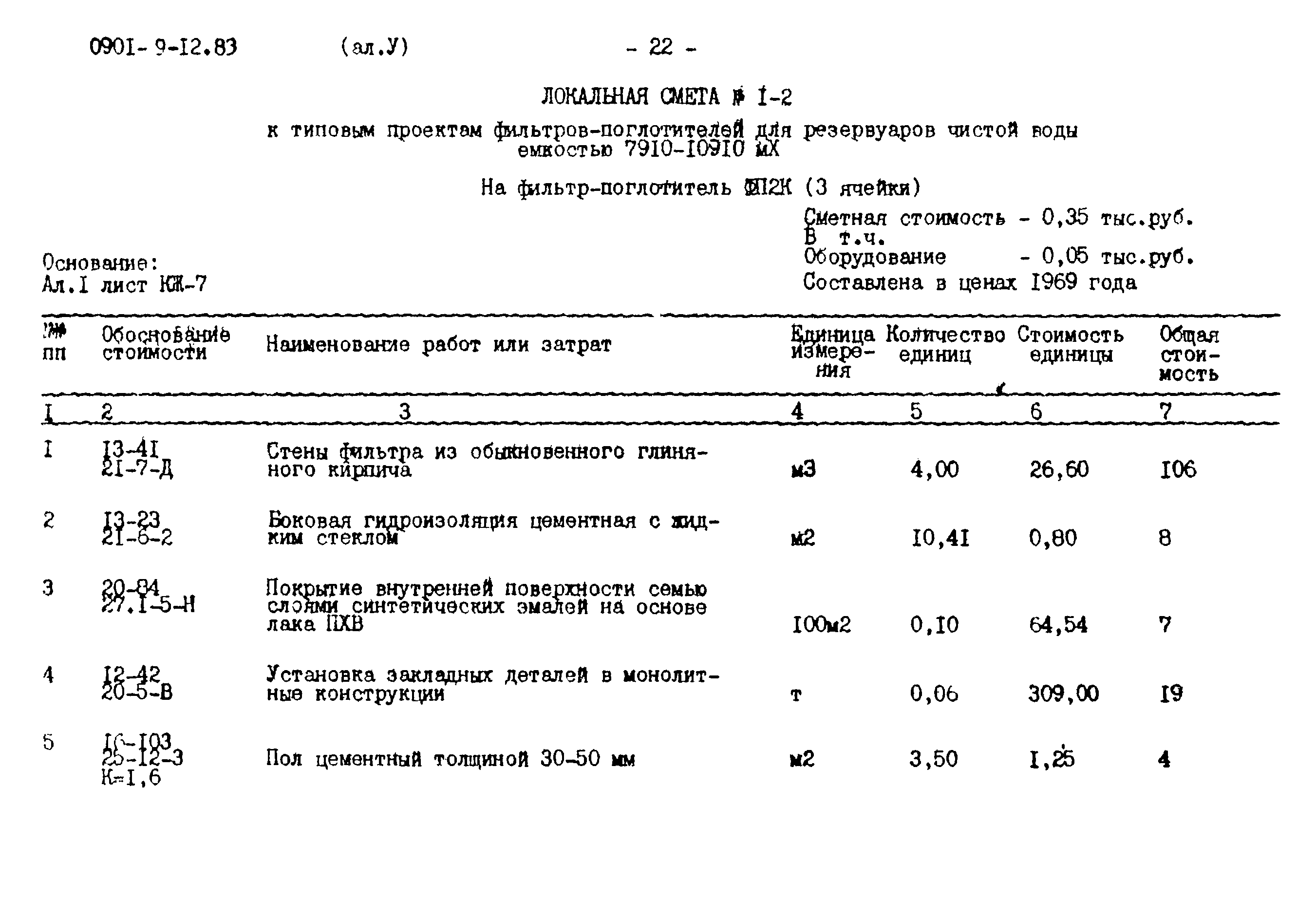Типовой проект 0901-9-12.83