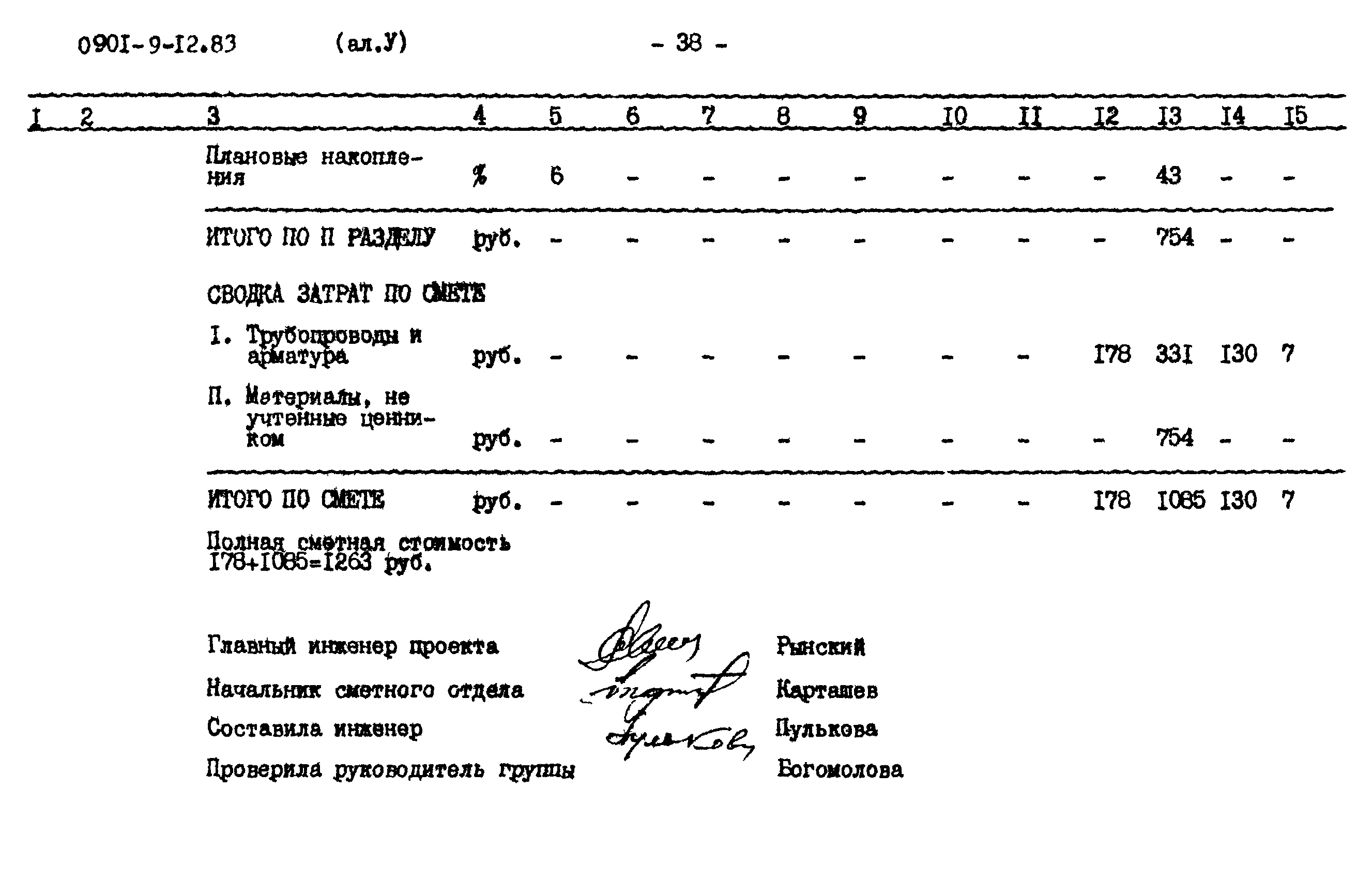 Типовой проект 0901-9-12.83
