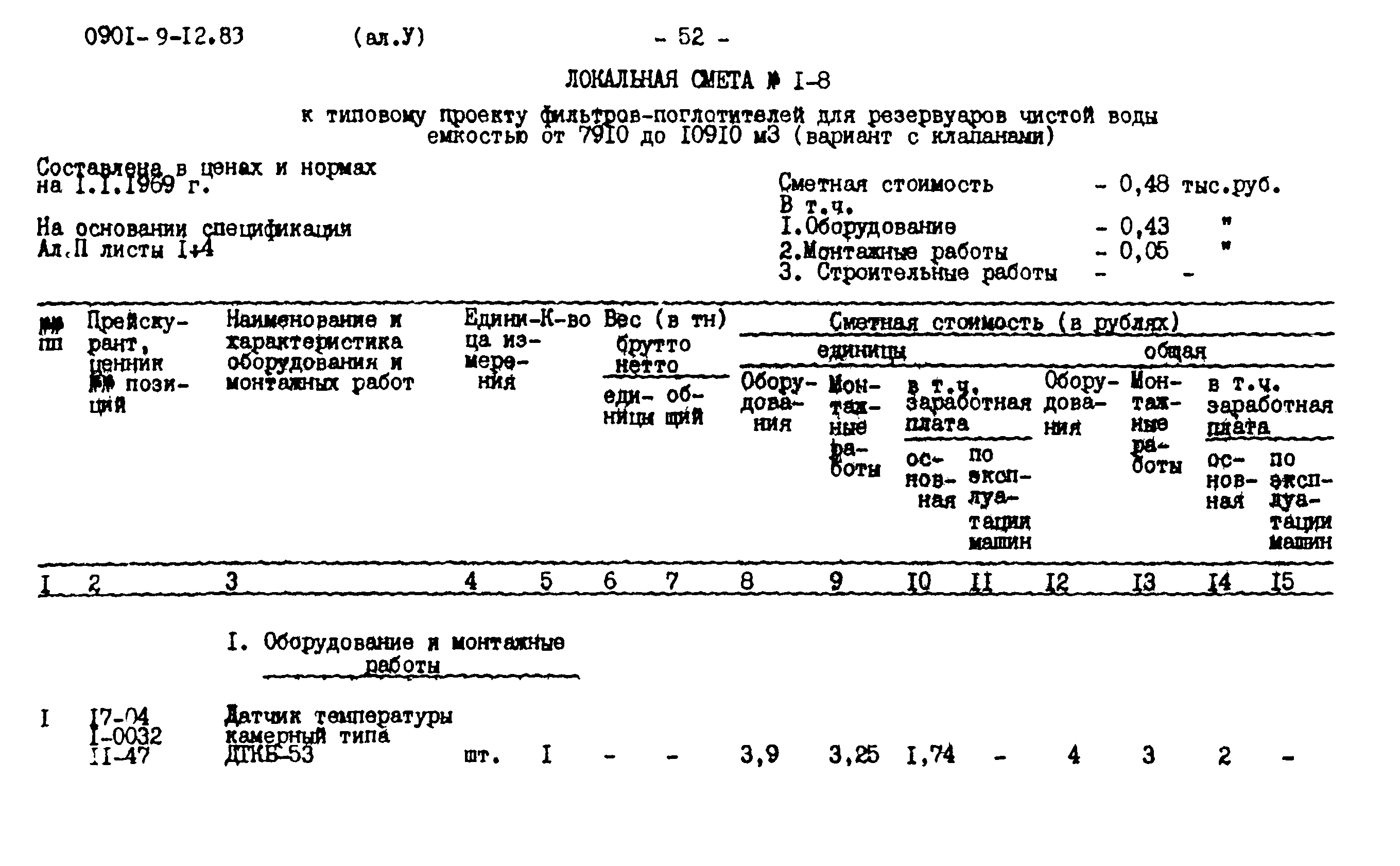 Типовой проект 0901-9-12.83