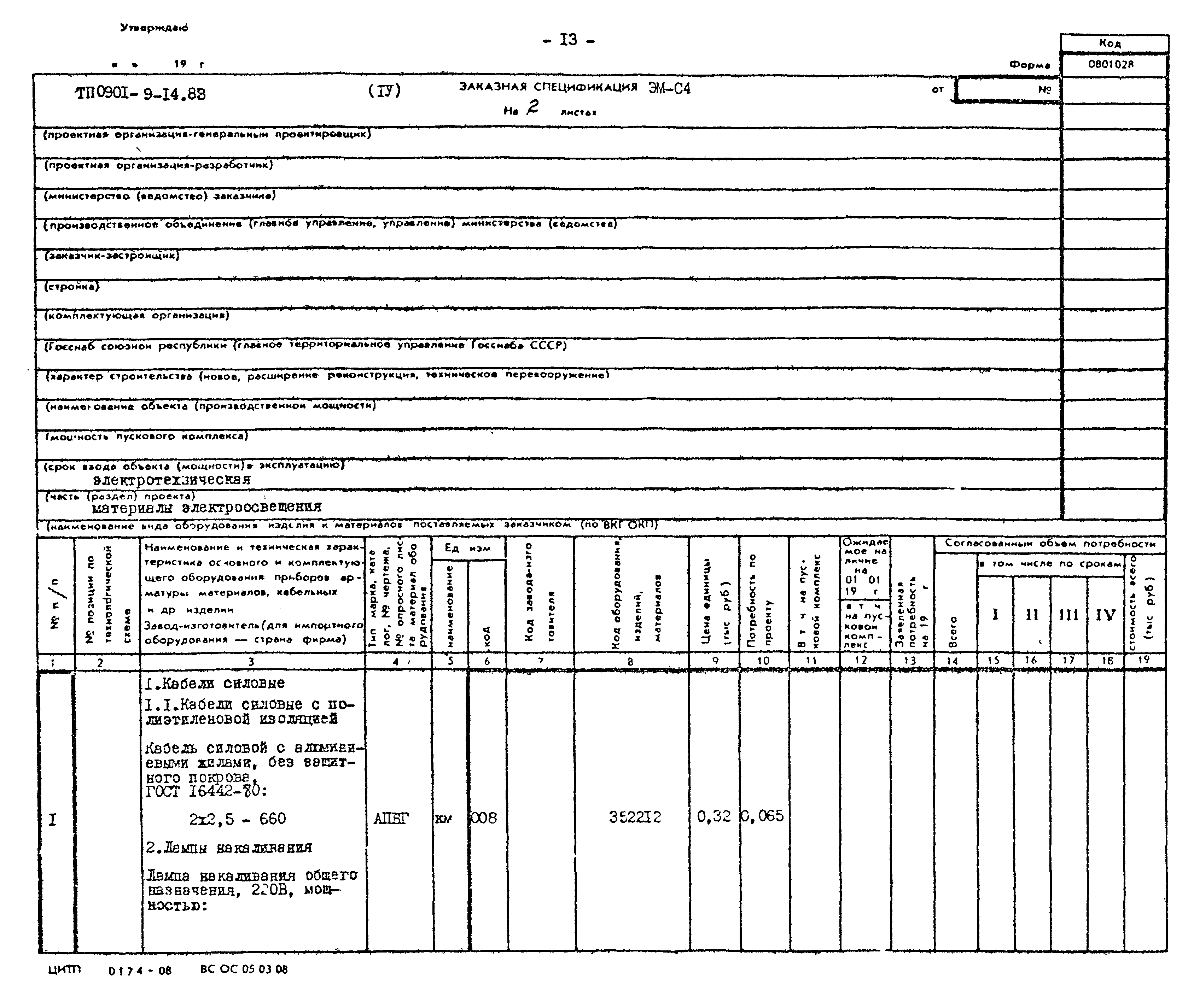 Типовой проект 0901-9-14.83