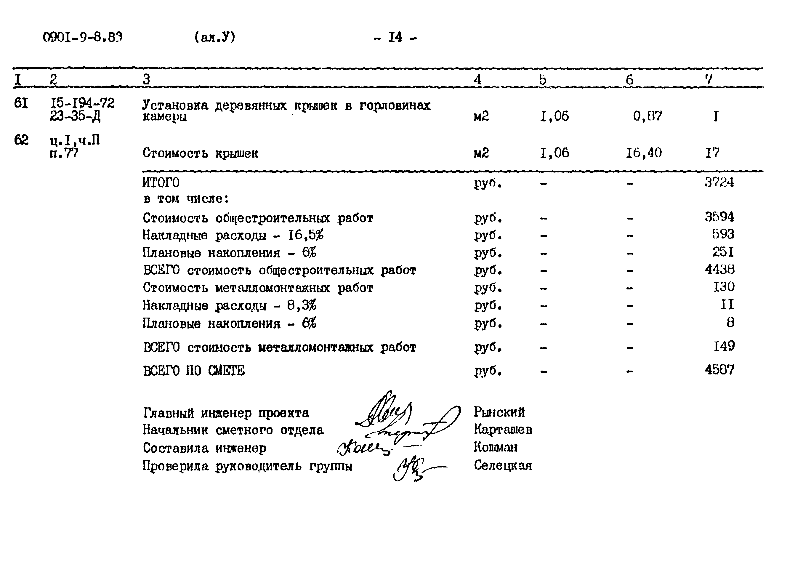 Типовой проект 0901-9-8.83