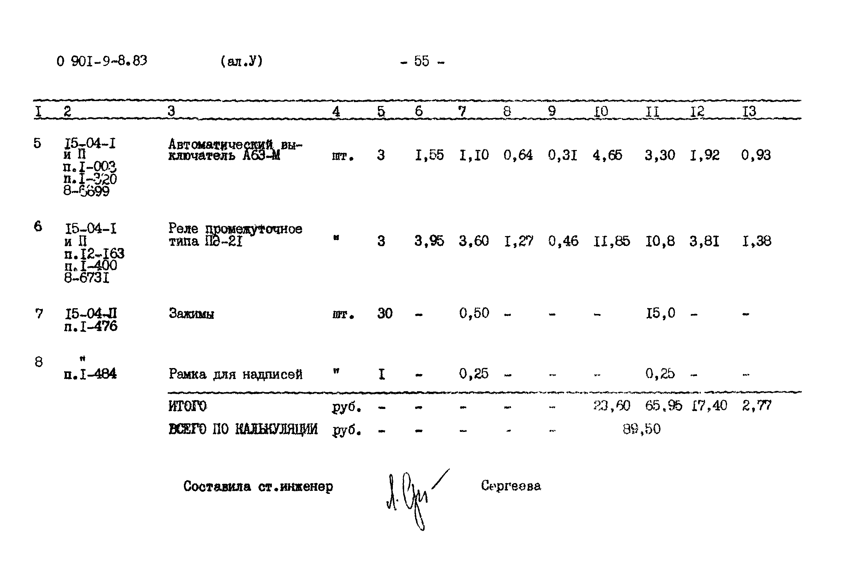 Типовой проект 0901-9-8.83