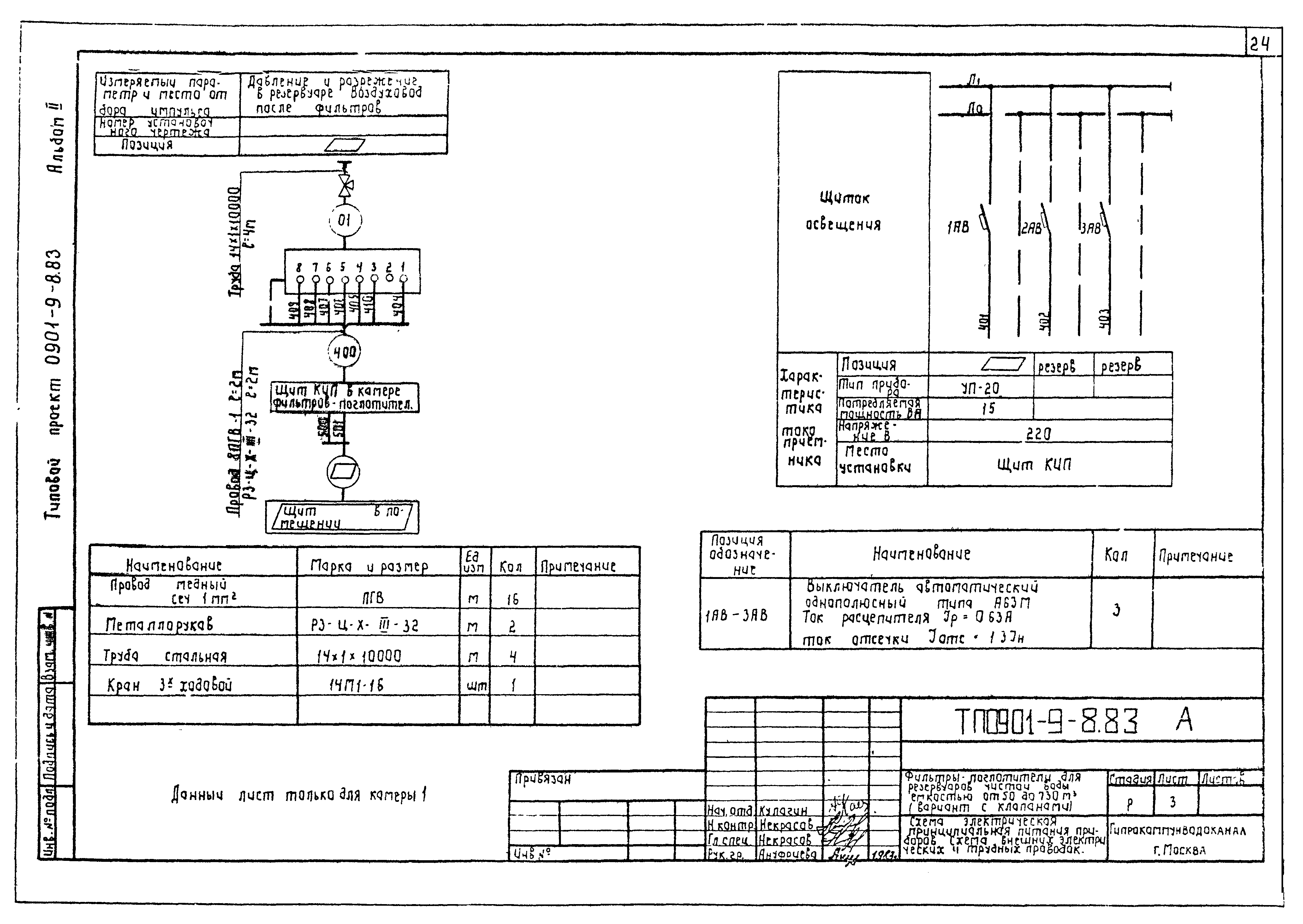 Типовой проект 0901-9-8.83