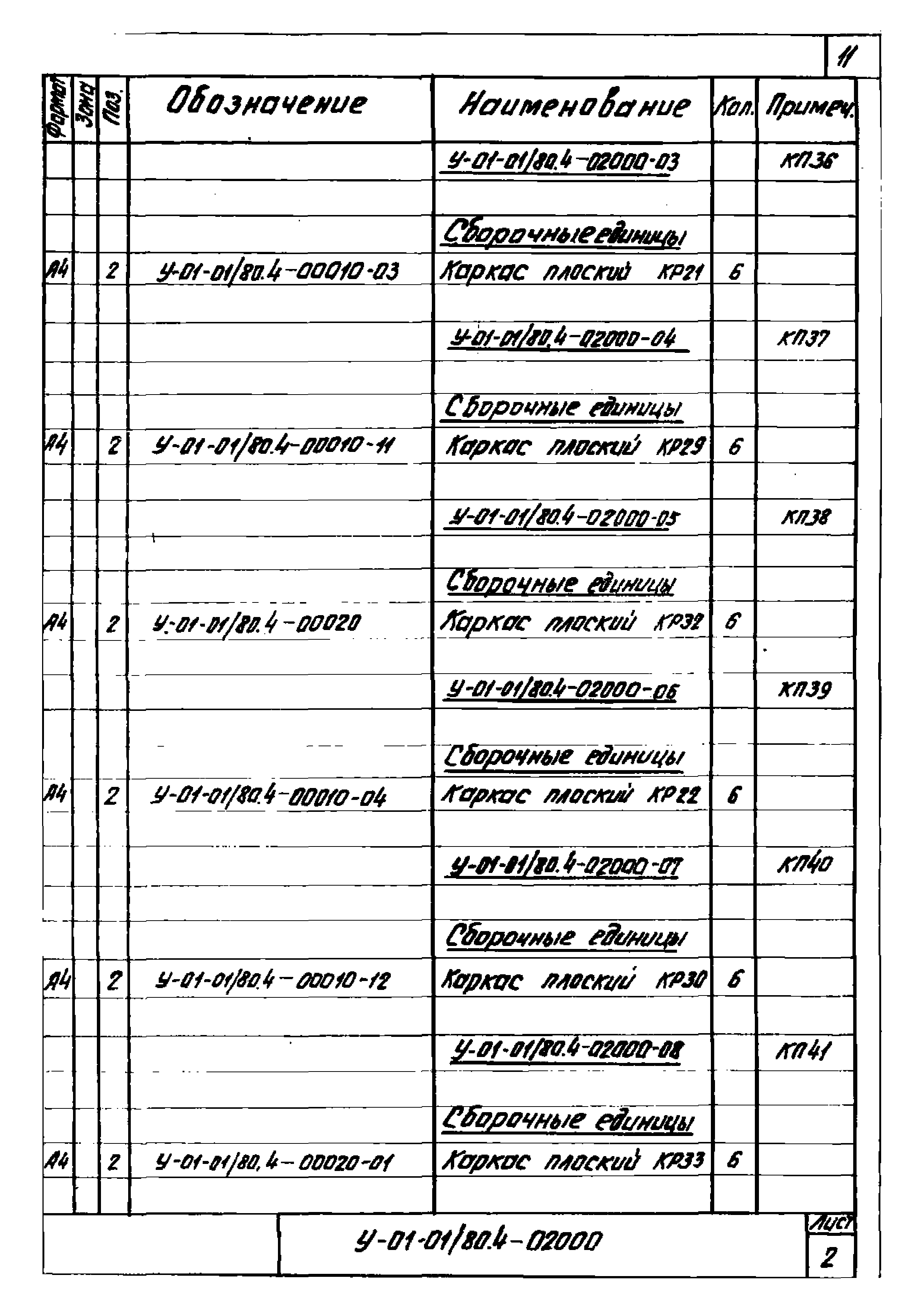 Серия У-01-01/80