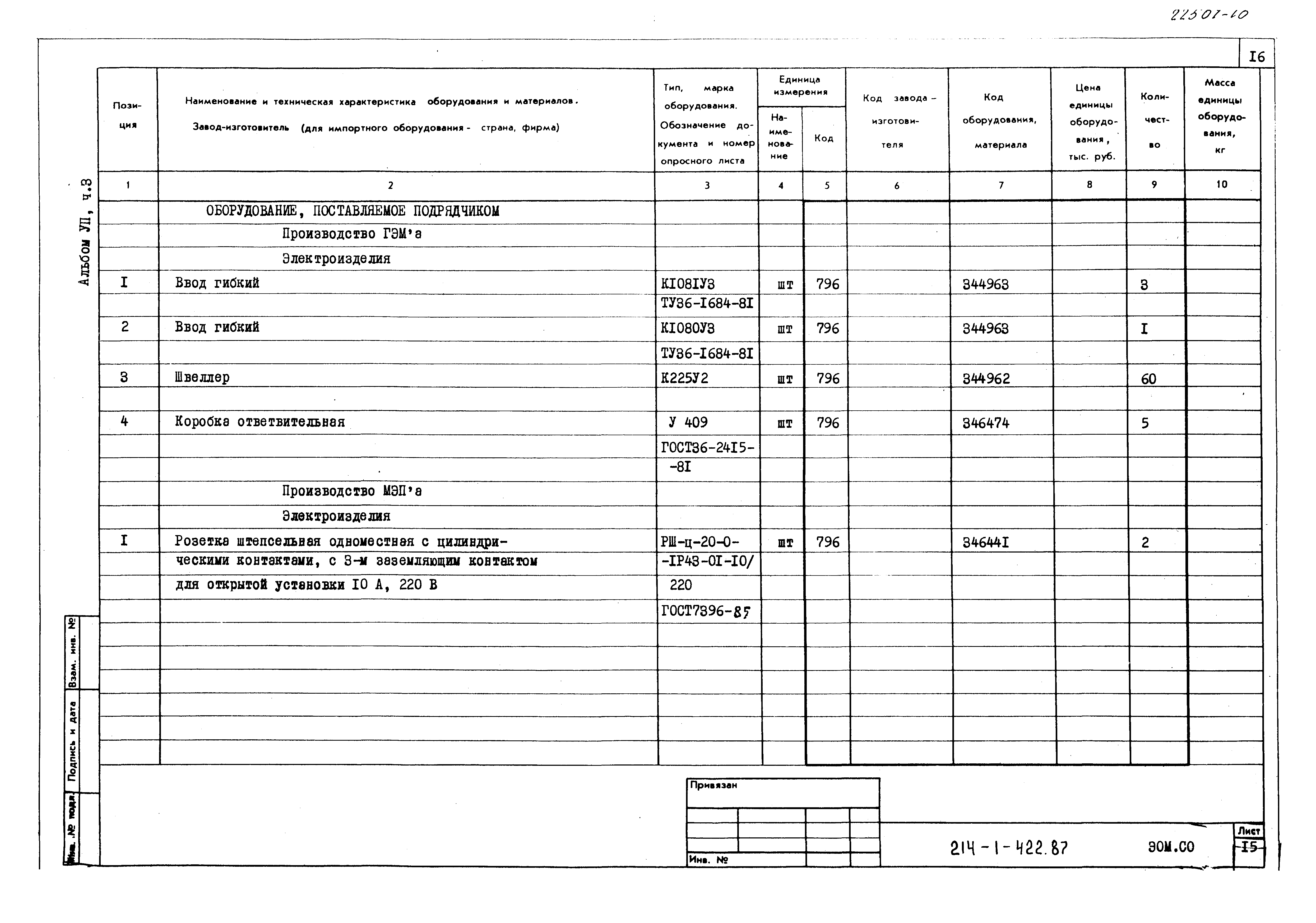 Типовой проект 214-1-422.87