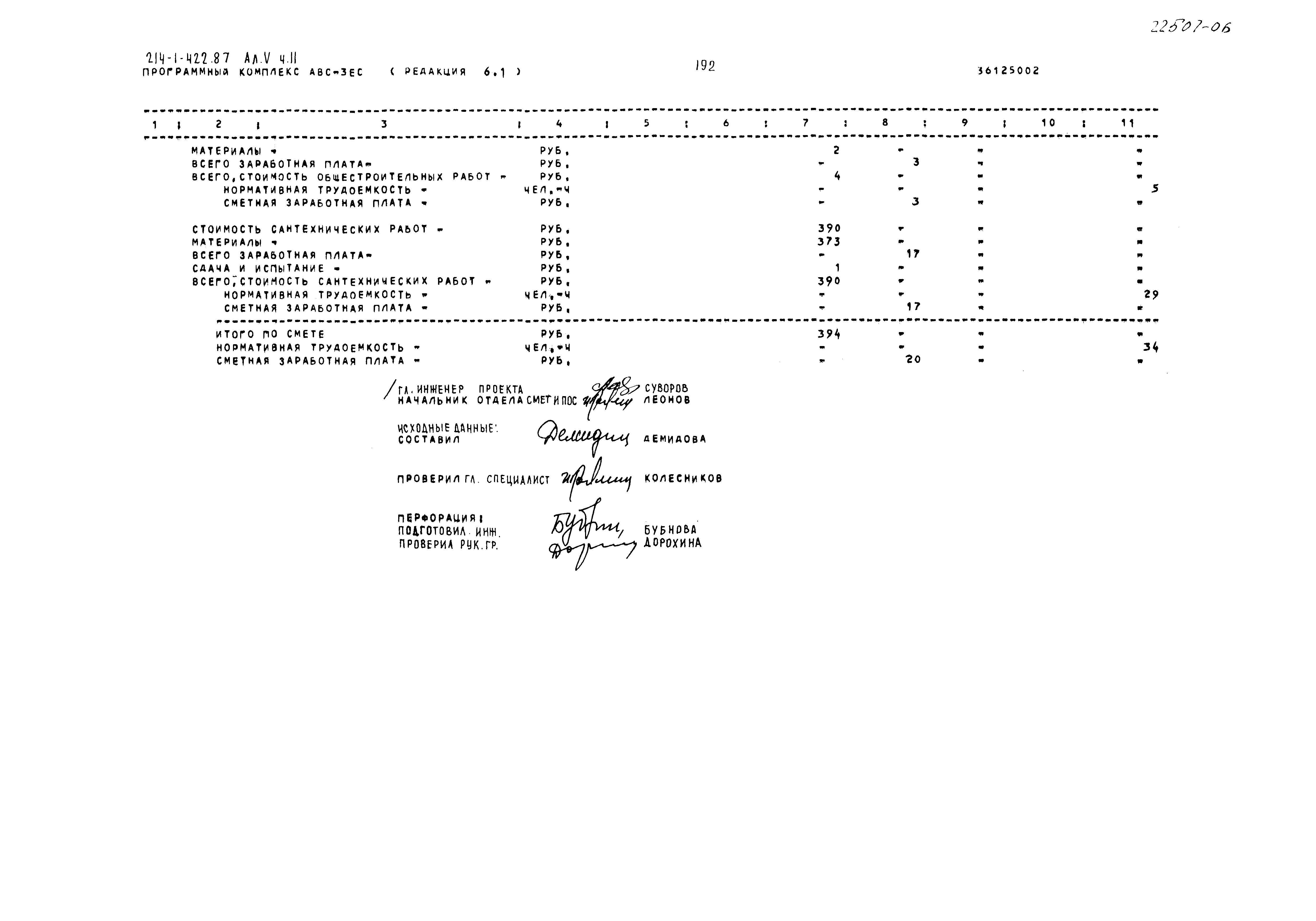 Типовой проект 214-1-422.87