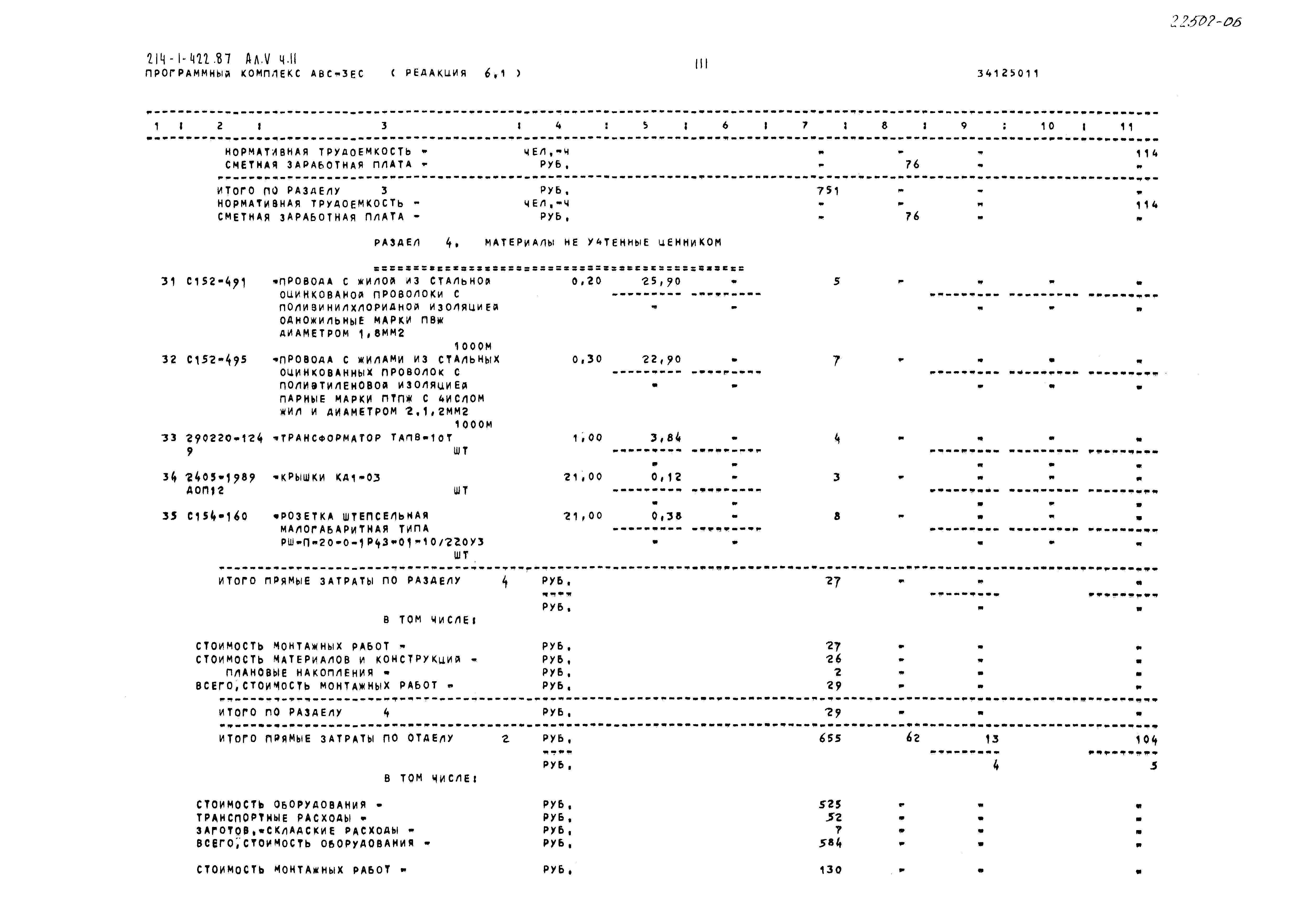 Типовой проект 214-1-422.87