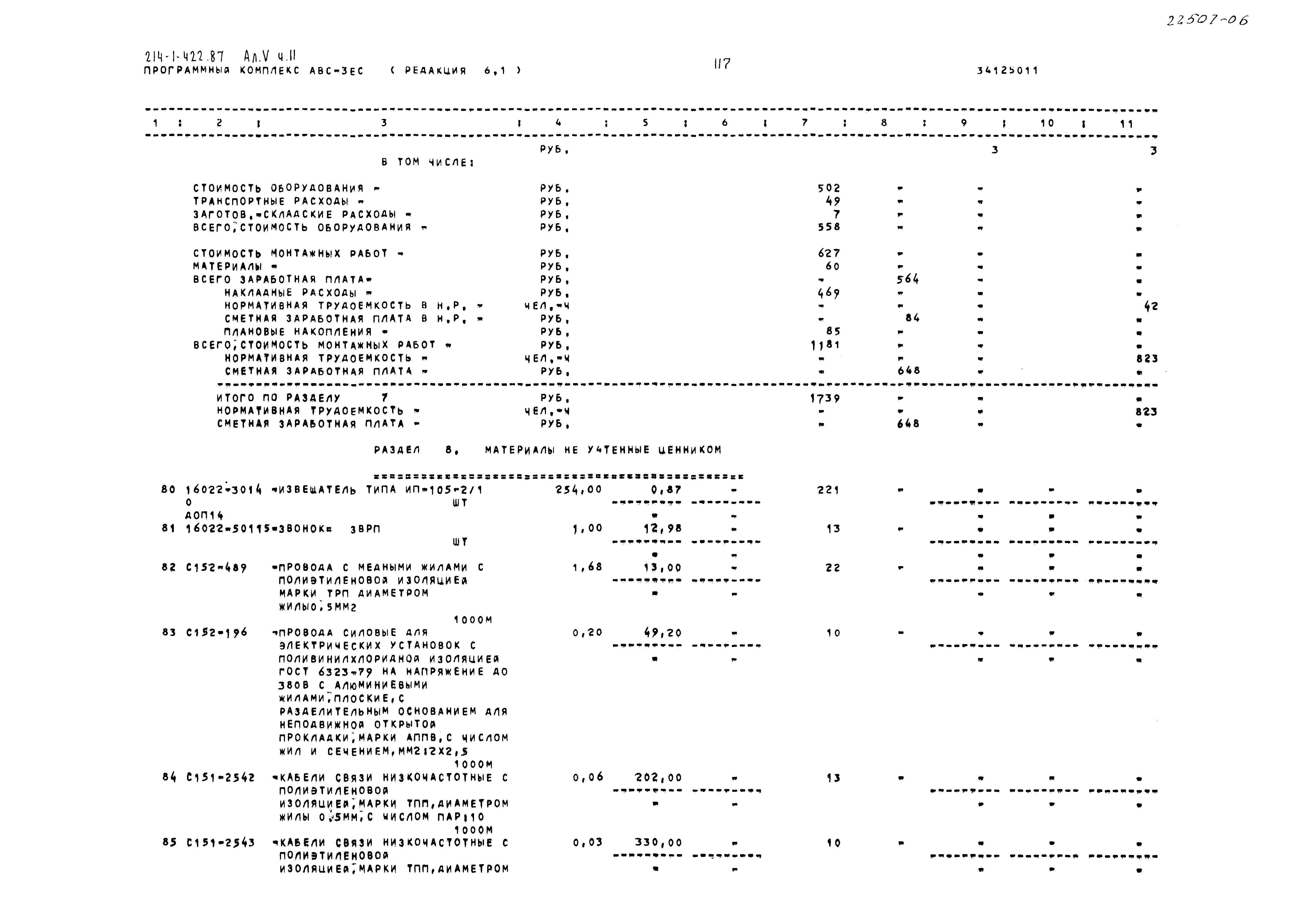 Типовой проект 214-1-422.87