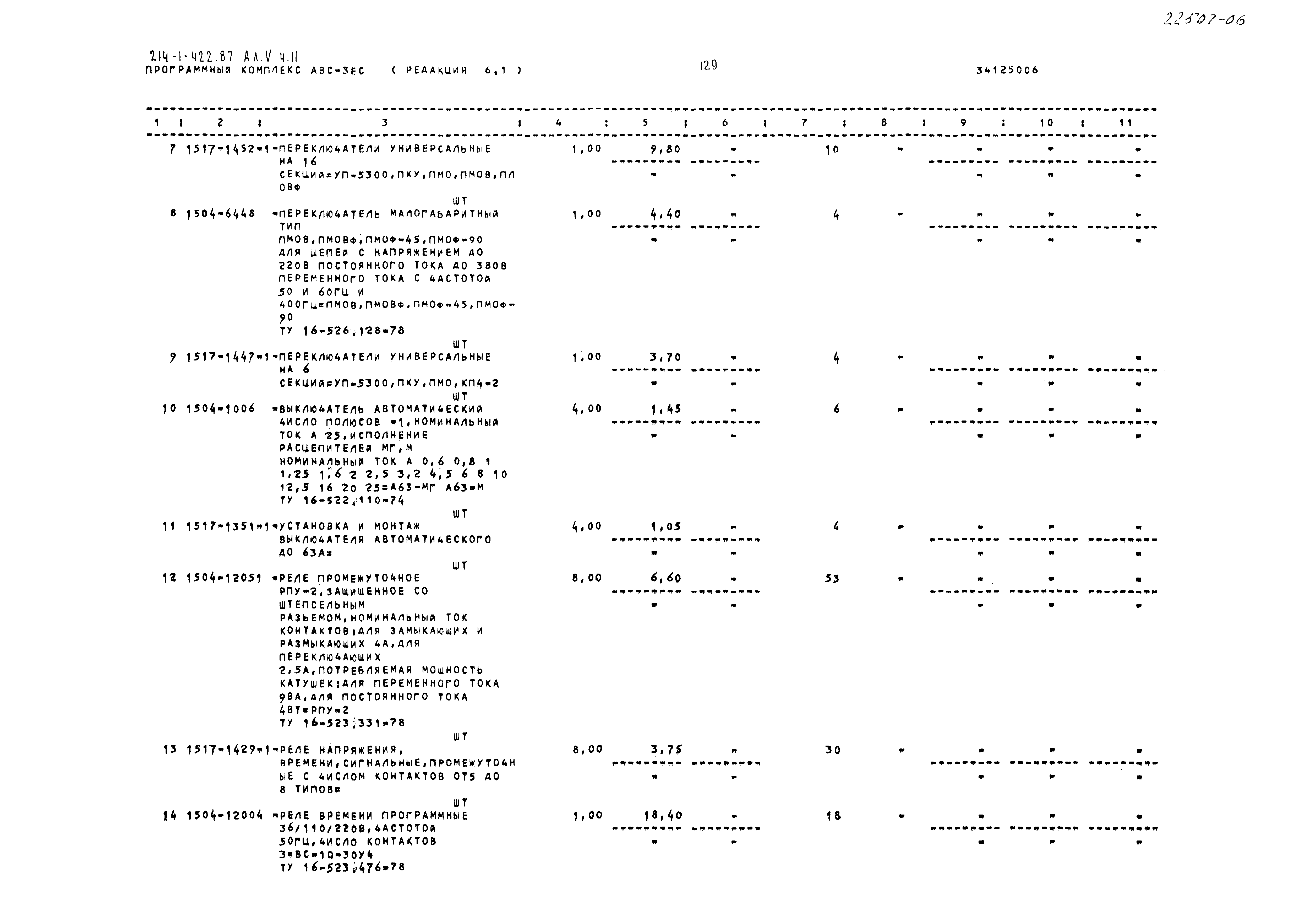 Типовой проект 214-1-422.87