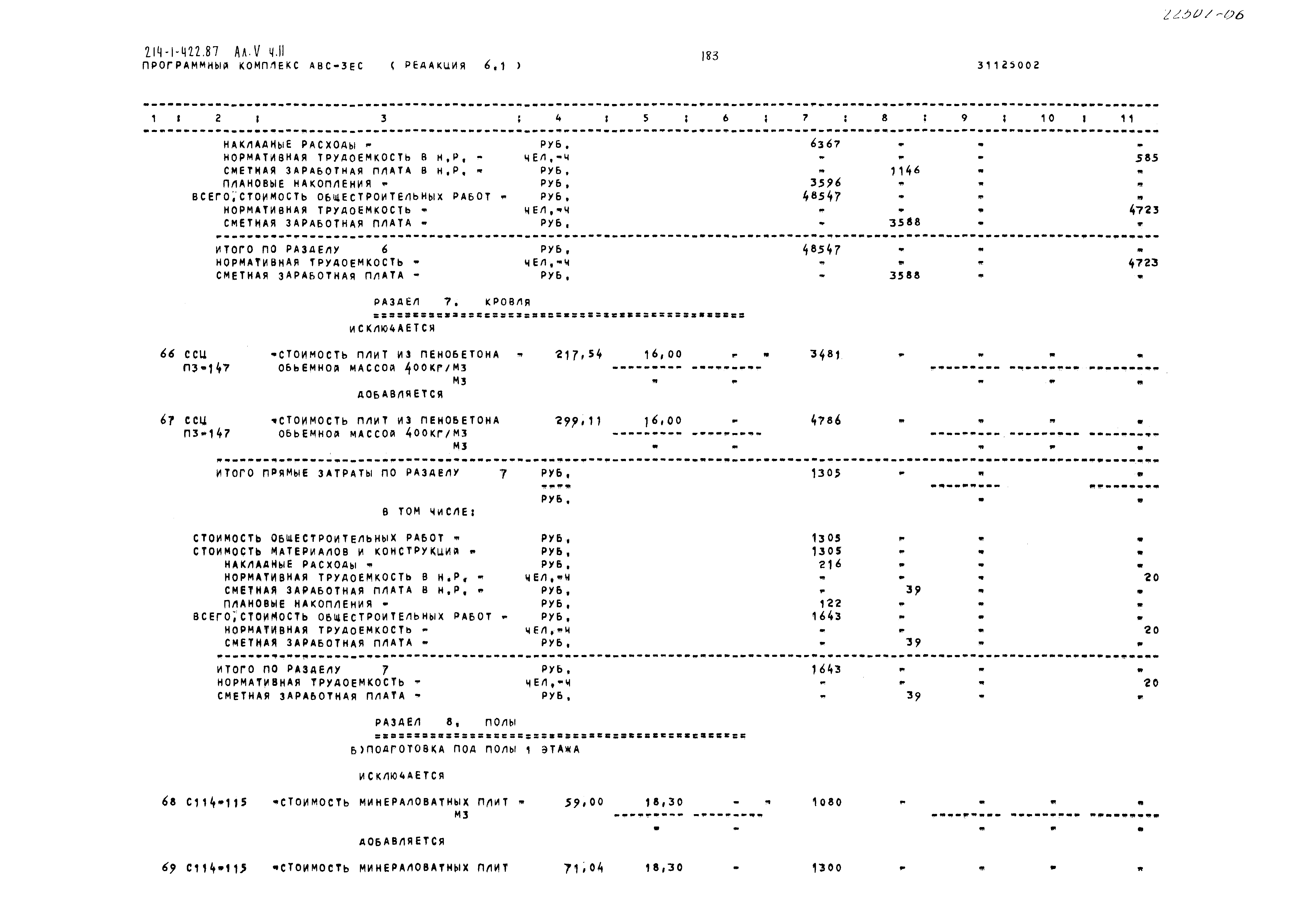 Типовой проект 214-1-422.87