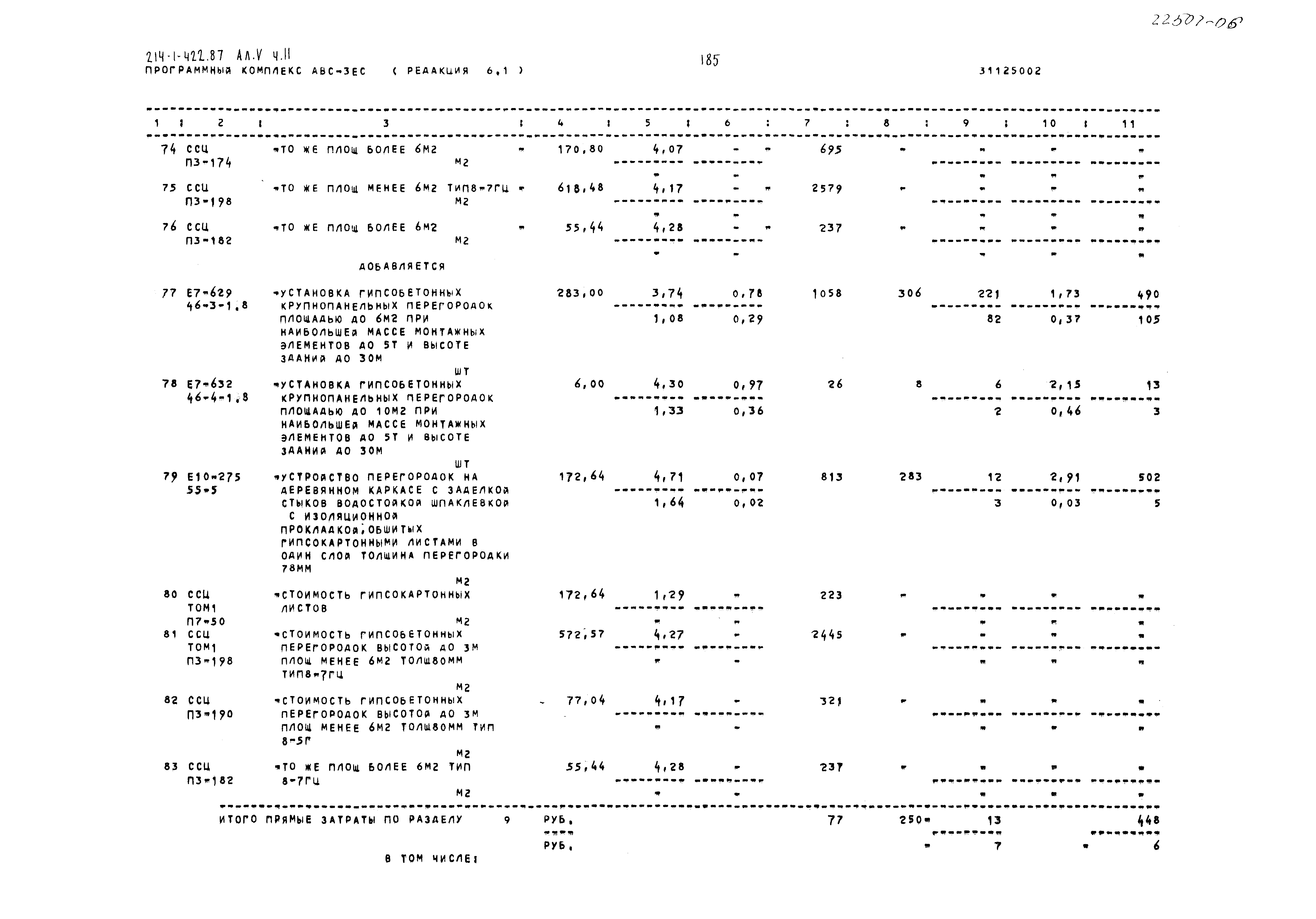 Типовой проект 214-1-422.87