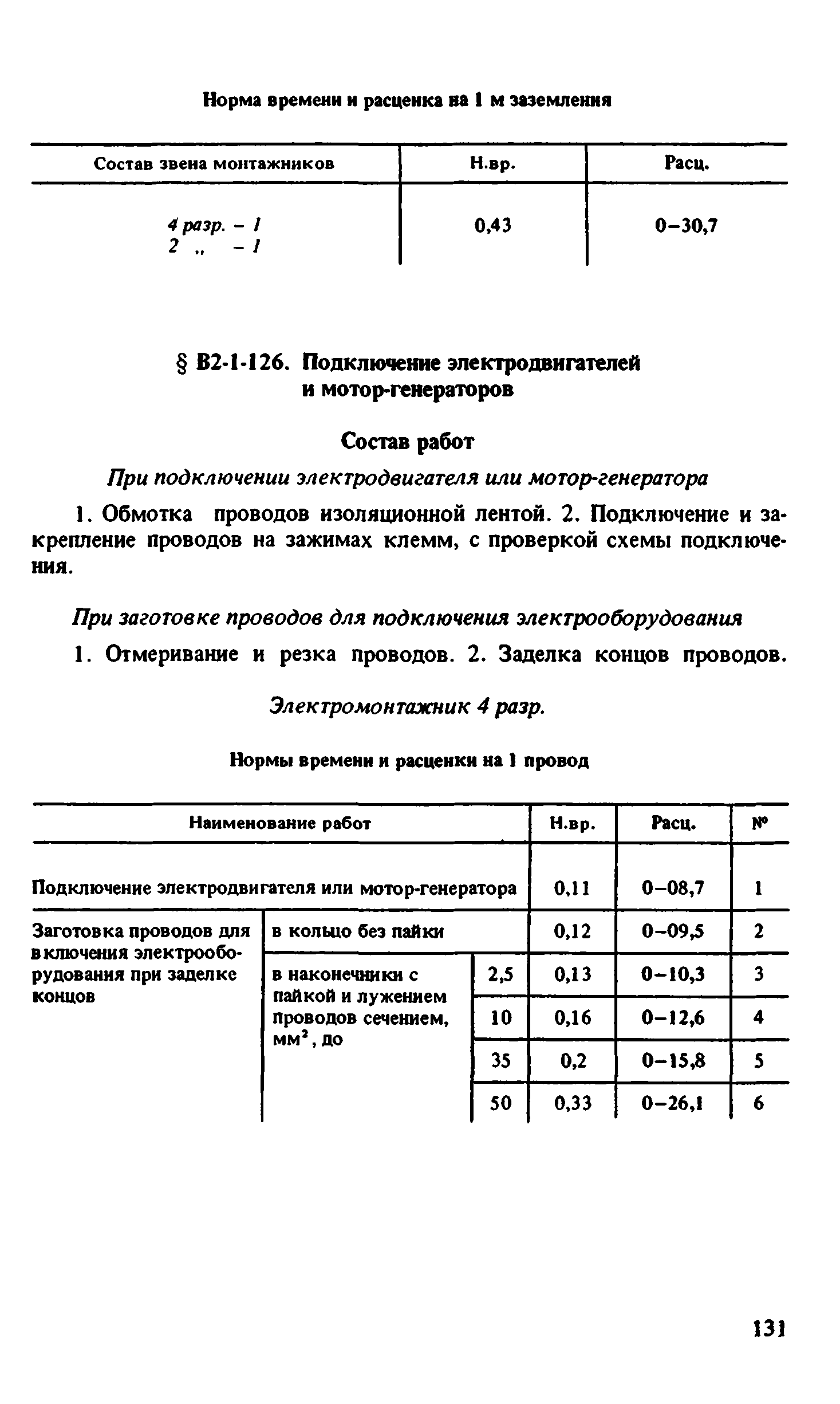 ВНиР В2-1