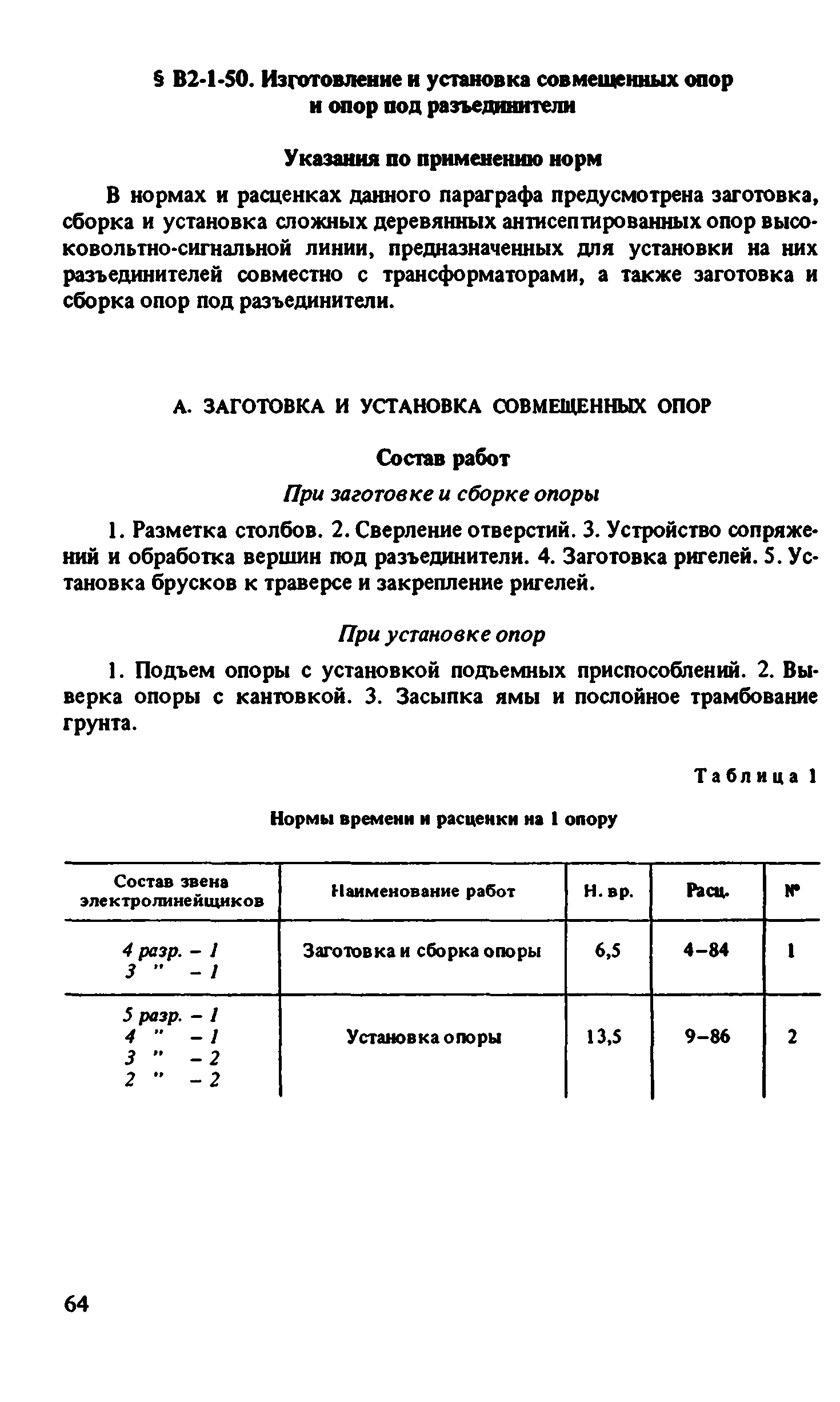 ВНиР В2-1