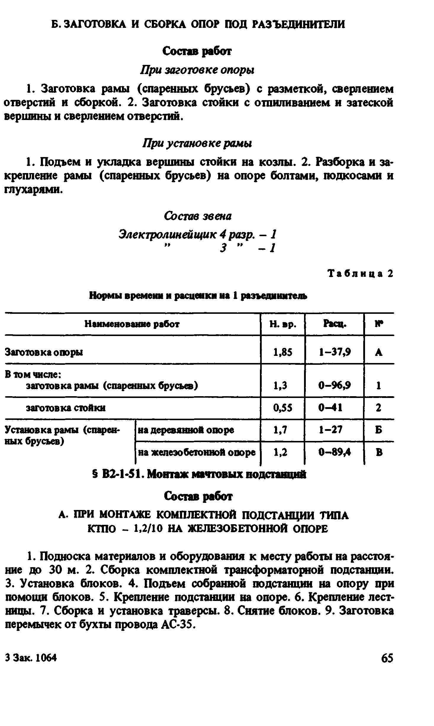 ВНиР В2-1