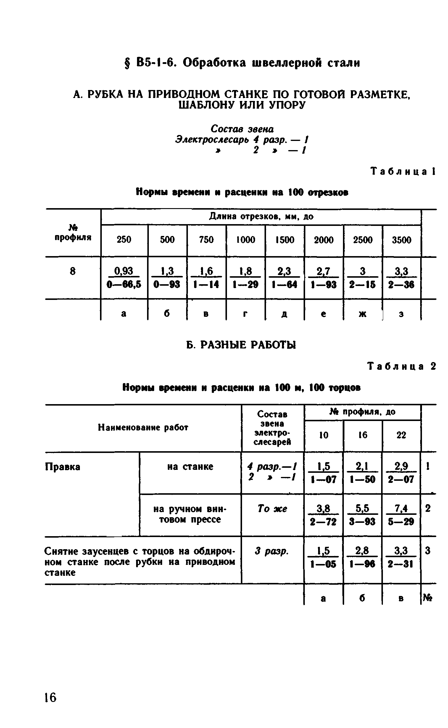 ВНиР В5-1