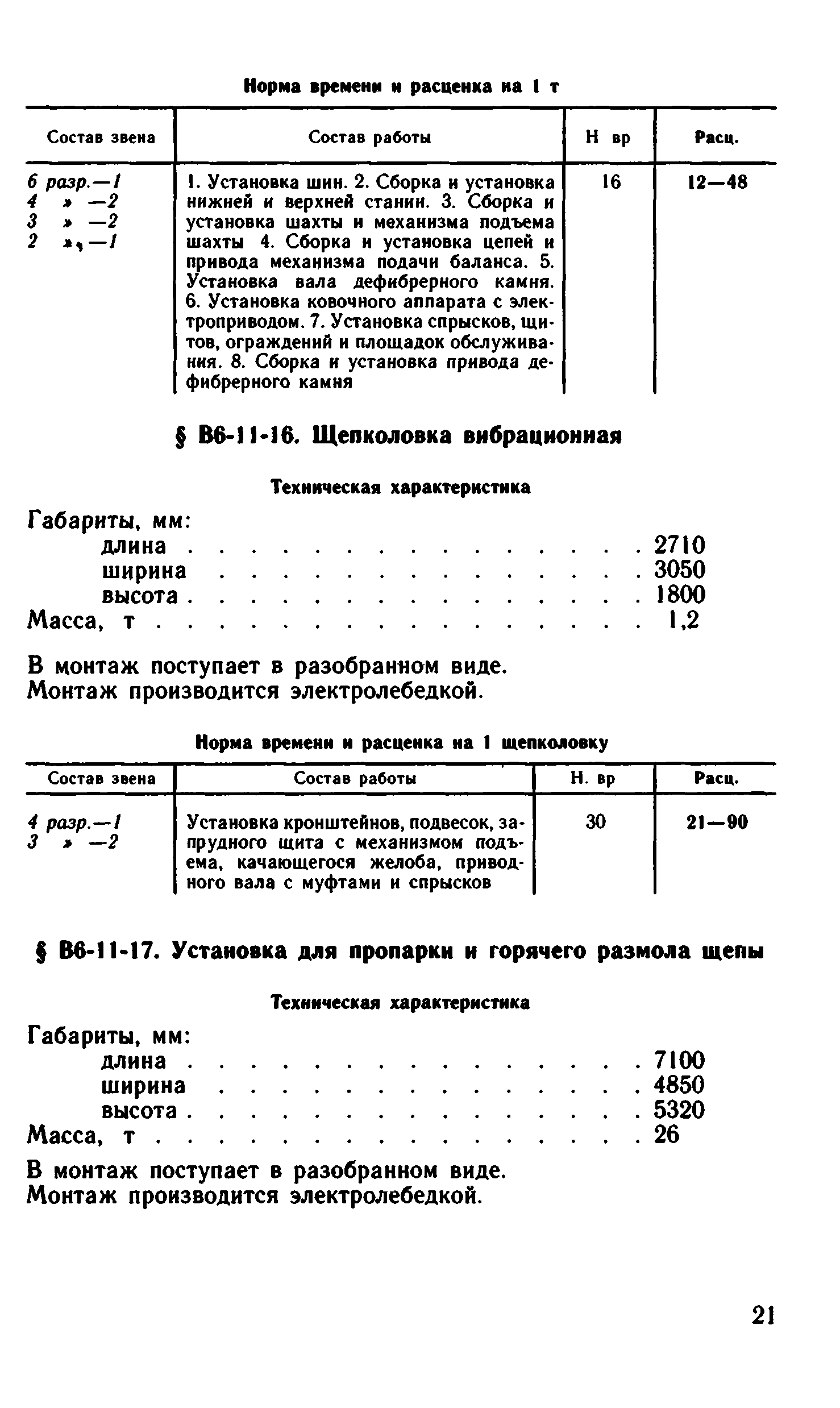 ВНиР В6-11