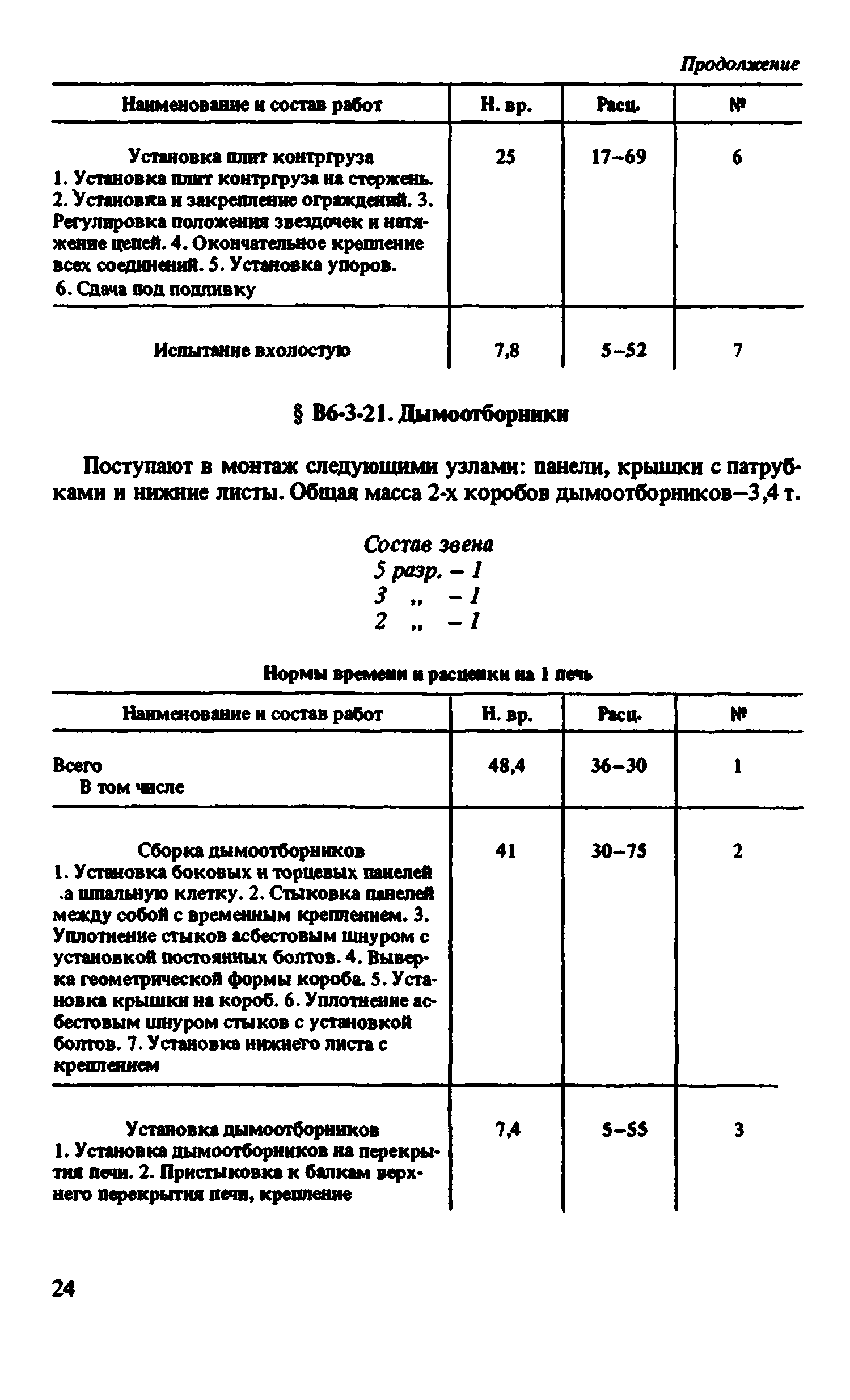 ВНиР В6-3