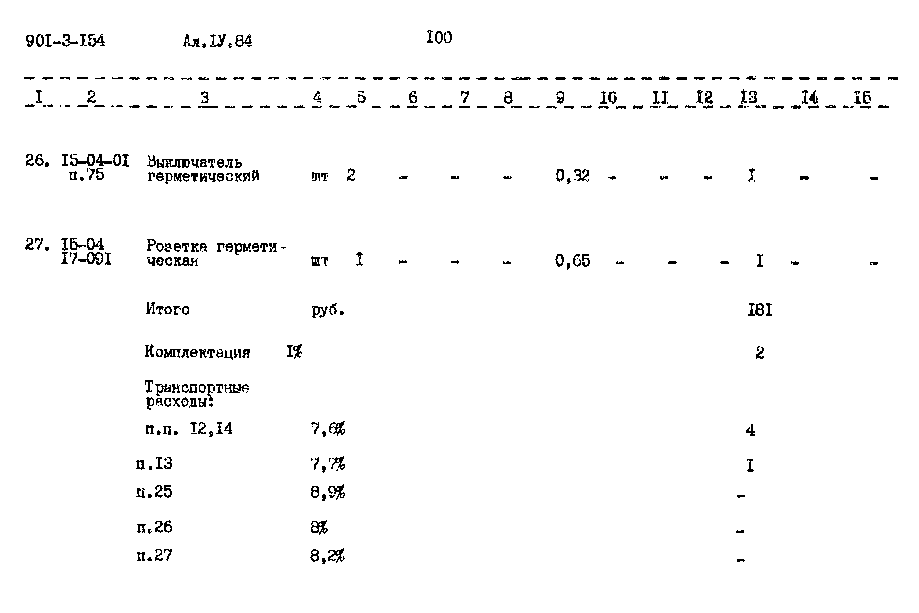 Типовой проект 901-3-154