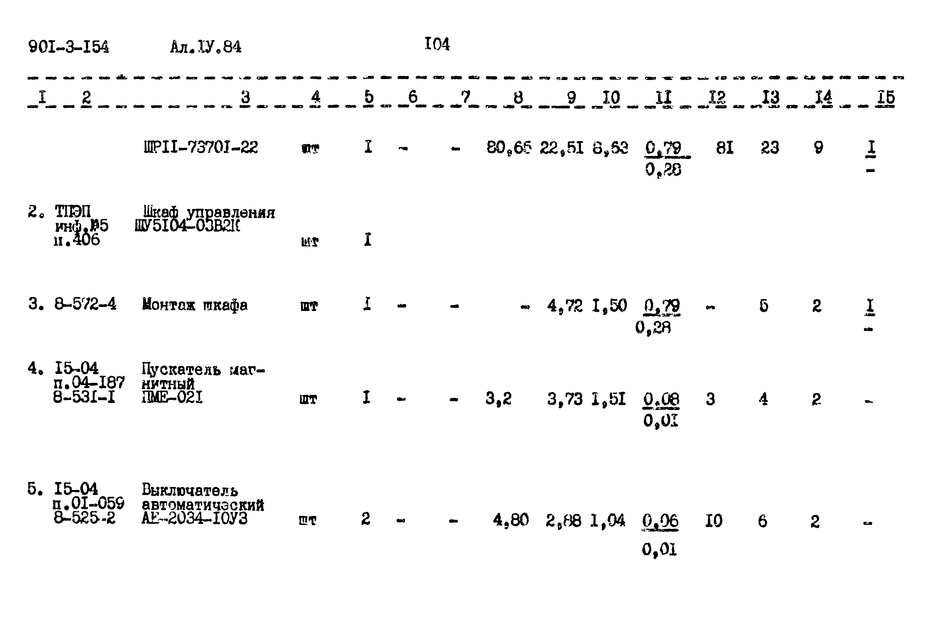Типовой проект 901-3-154