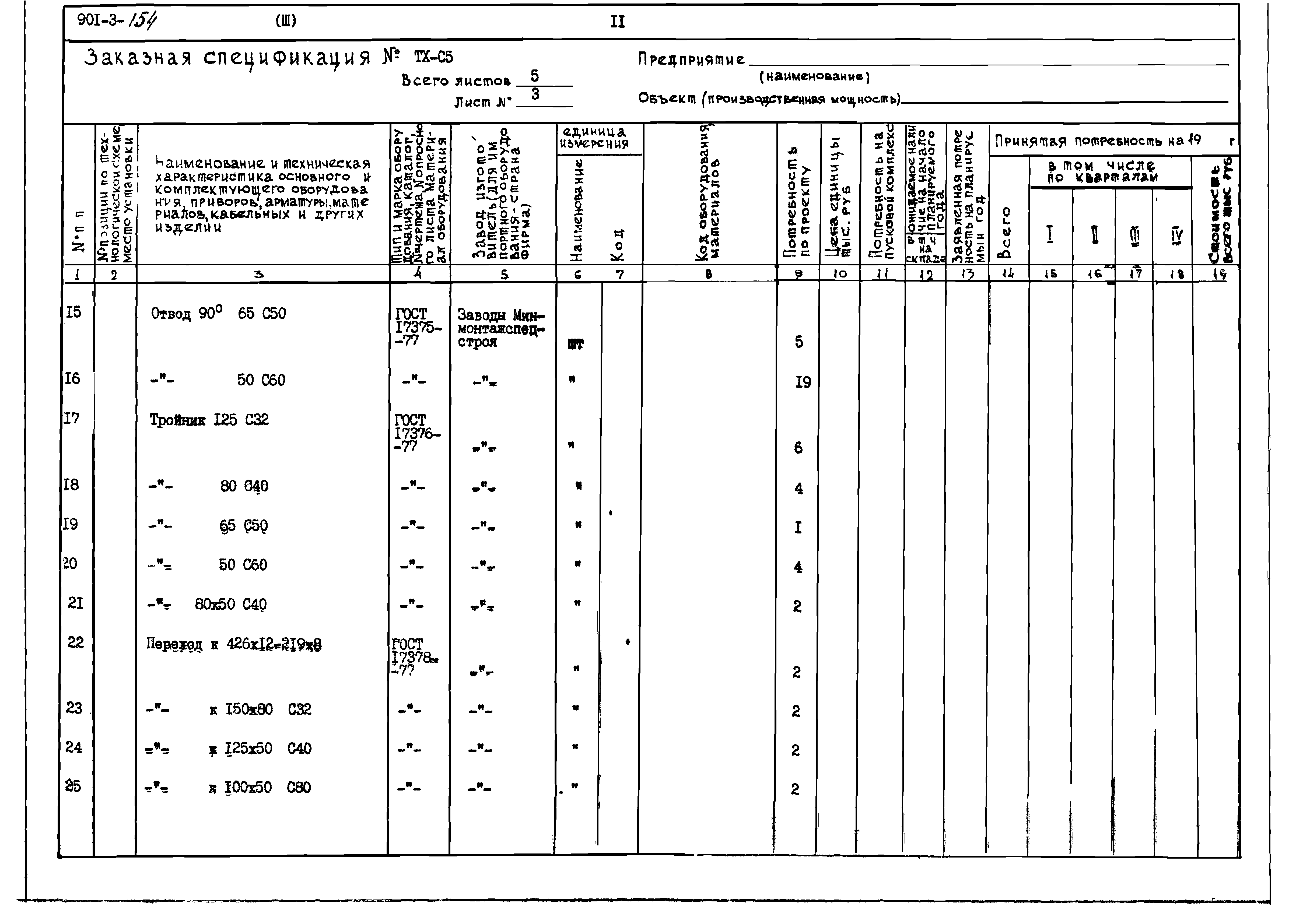 Типовой проект 901-3-154