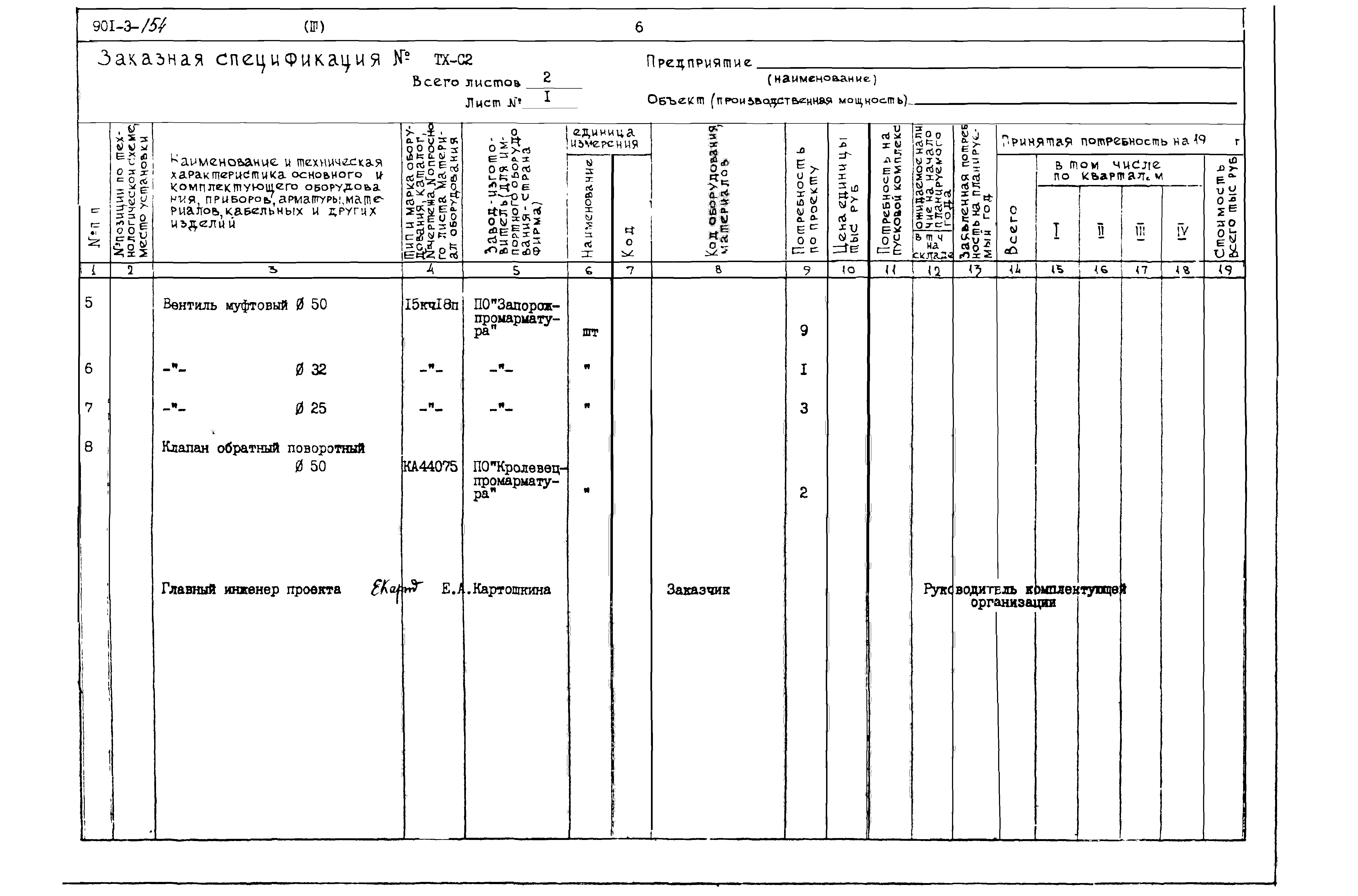 Типовой проект 901-3-154