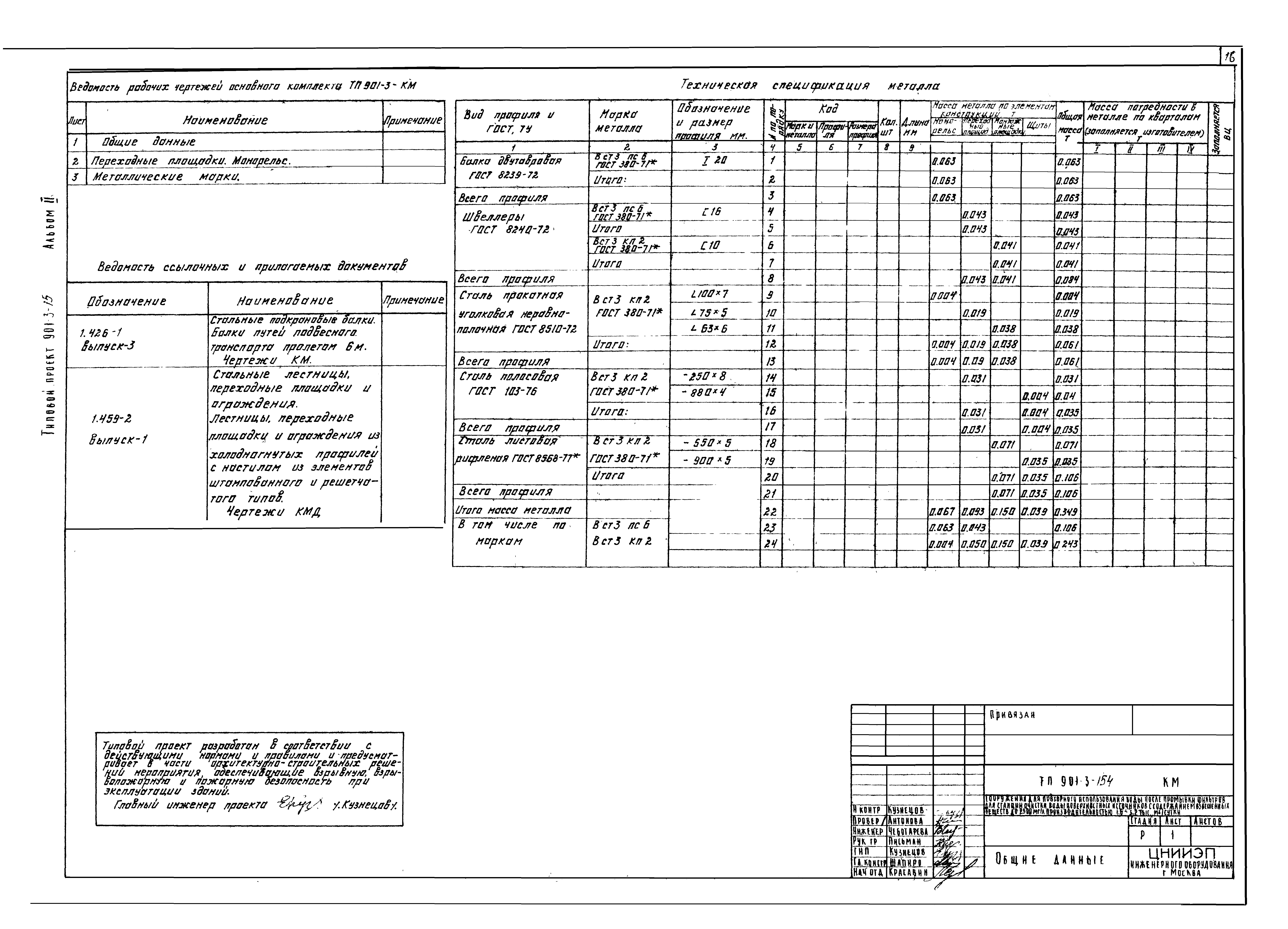 Типовой проект 901-3-154